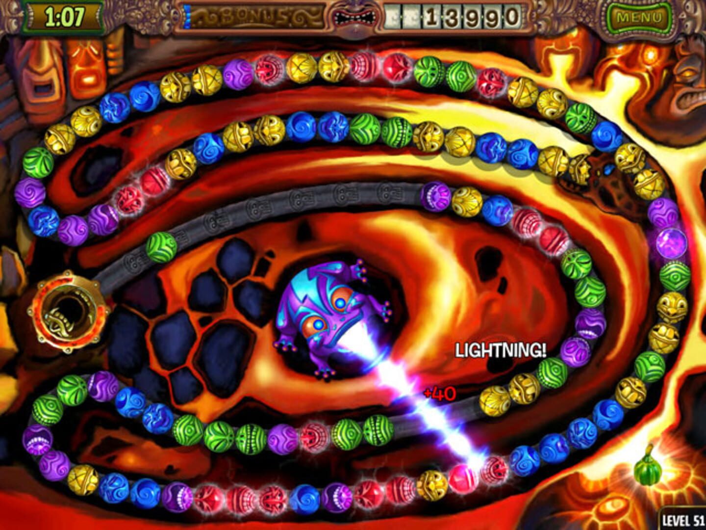Zuma's Revenge! screenshot 1