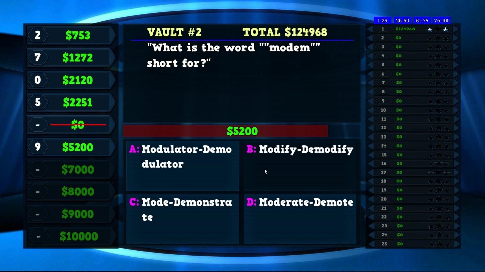 Trivia Vault: Technology Trivia Deluxe screenshot 1