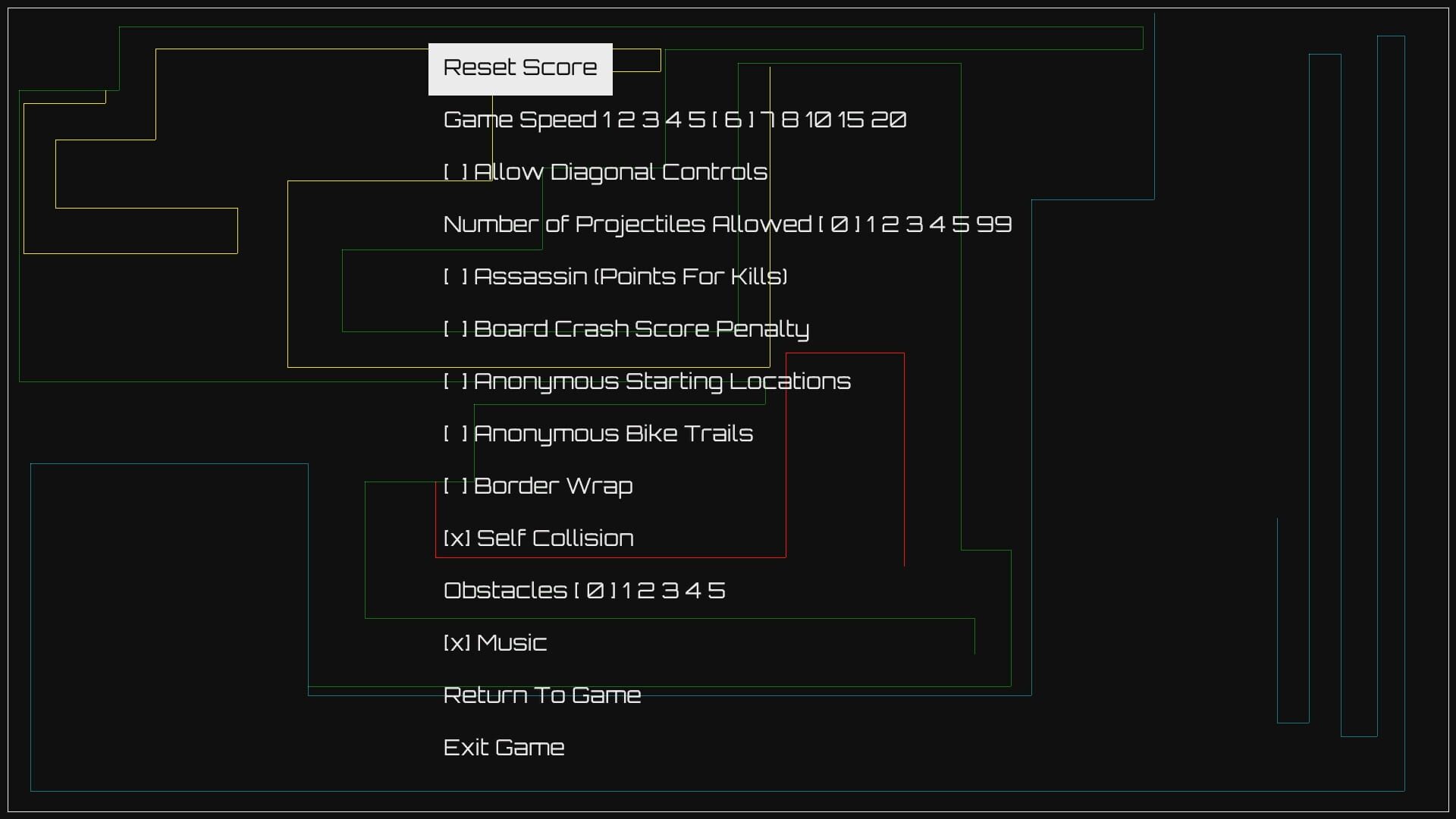 Simple Light Cycles screenshot 1