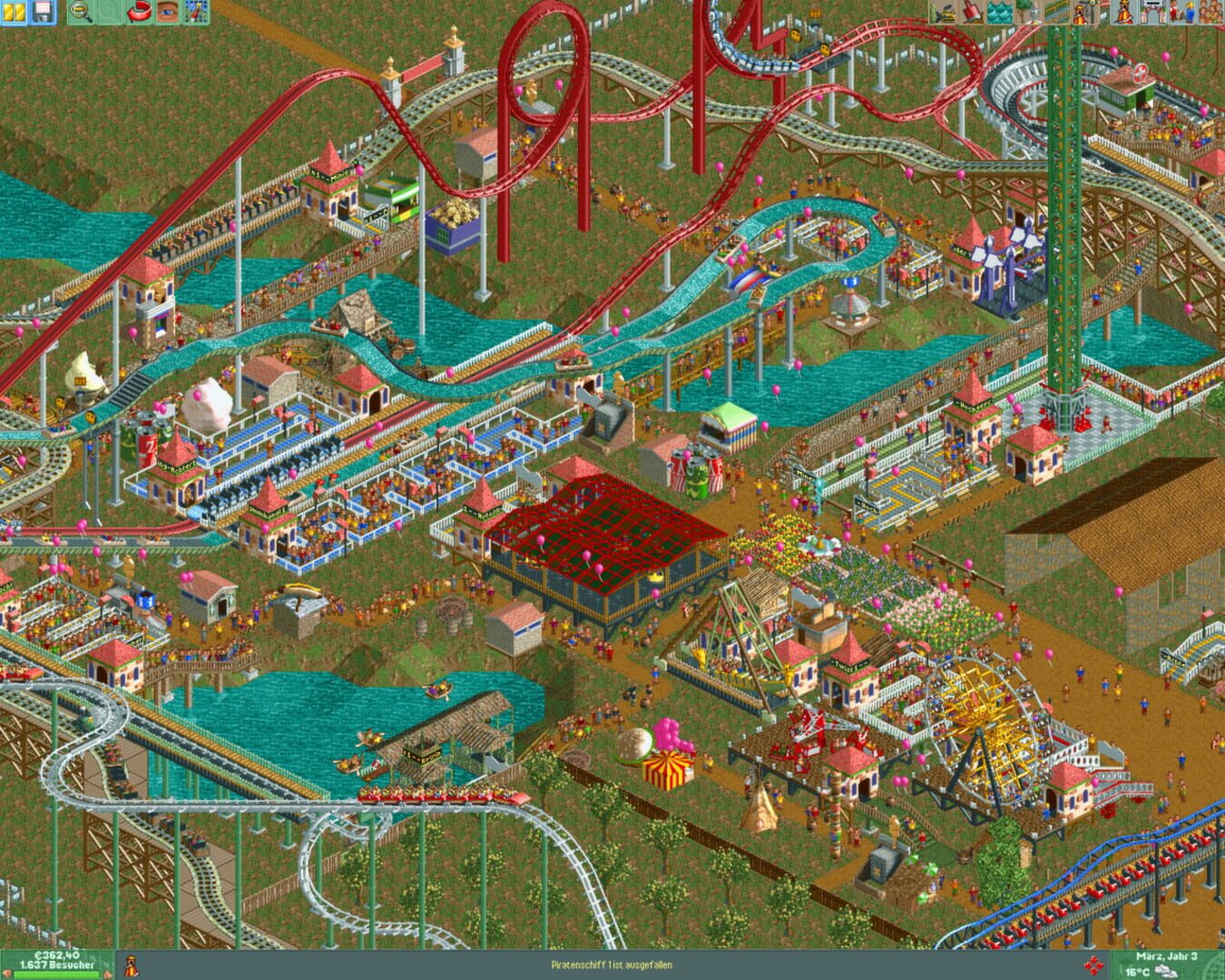RollerCoaster Tycoon 2: Triple Thrill Pack screenshot 1