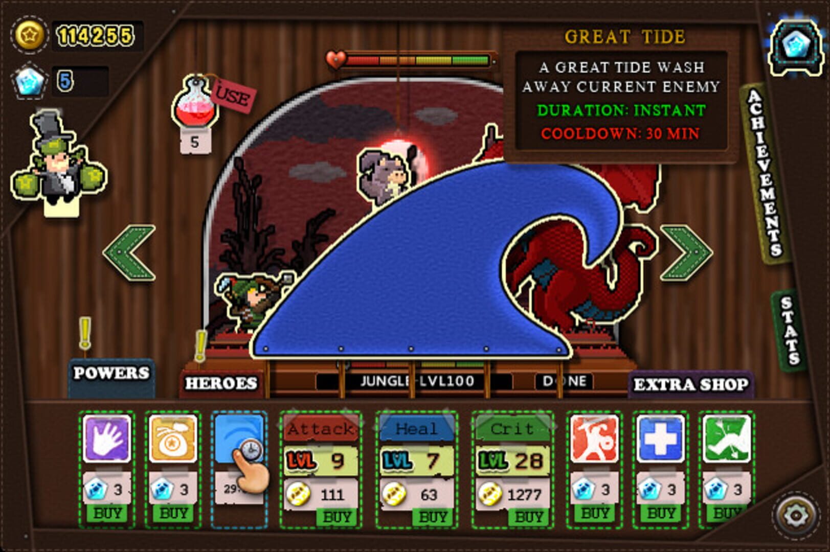 Tap Heroes screenshot 1