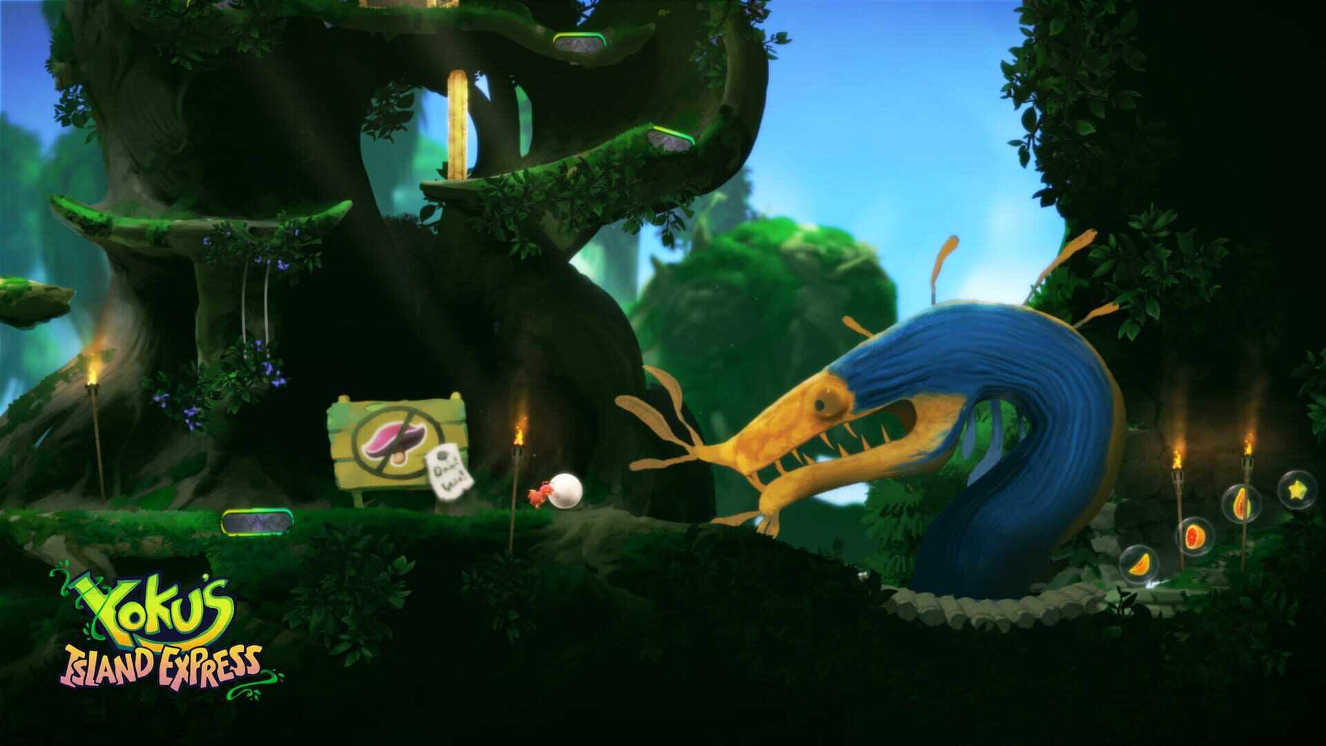 Yoku's Island Express screenshot 1