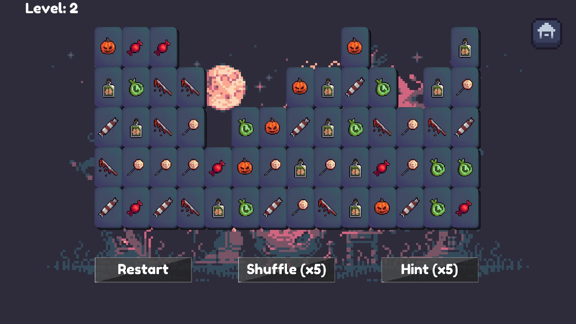 Spooky Mahjong screenshot 1