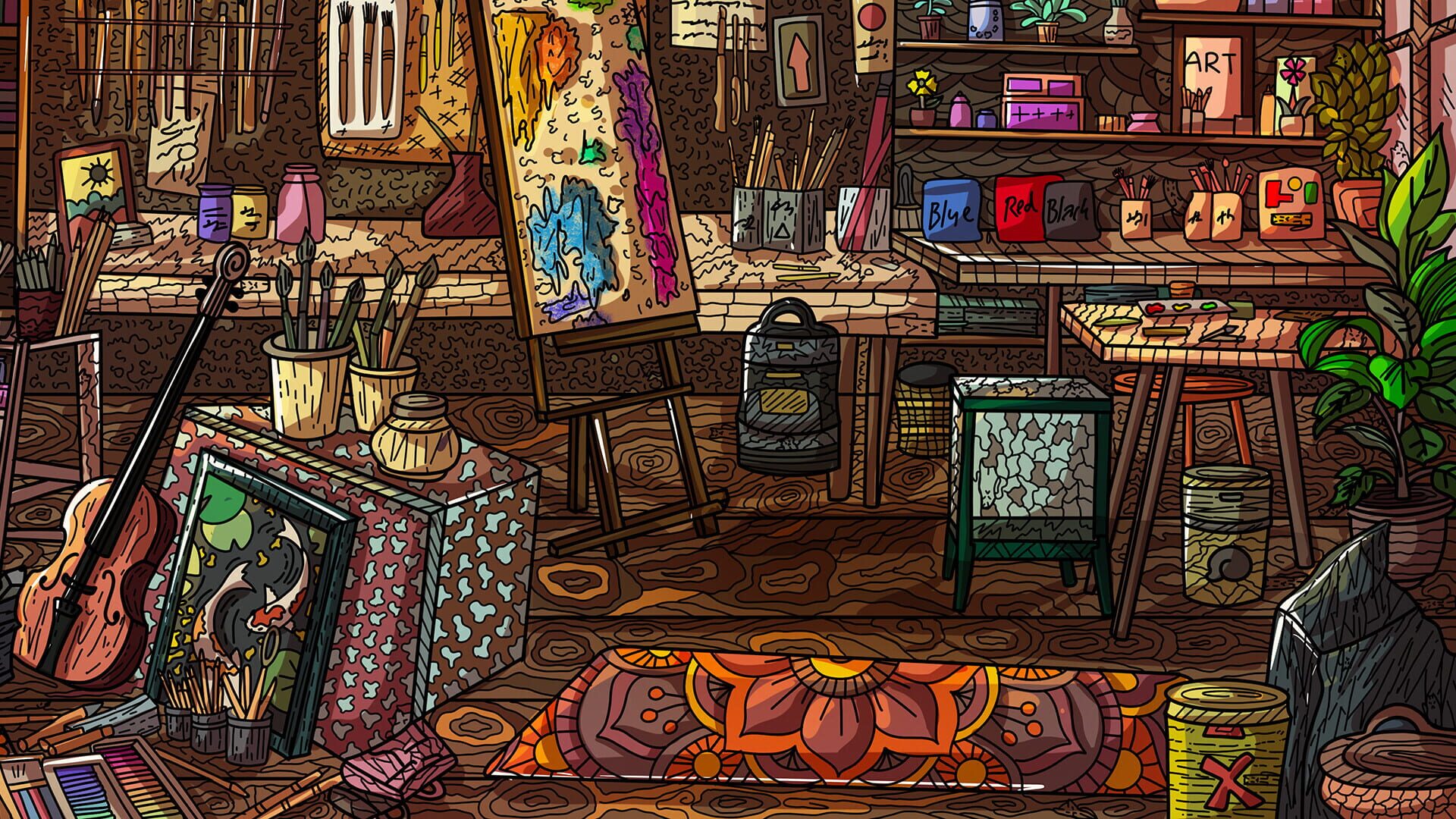 100 Artroom Cats screenshot 1