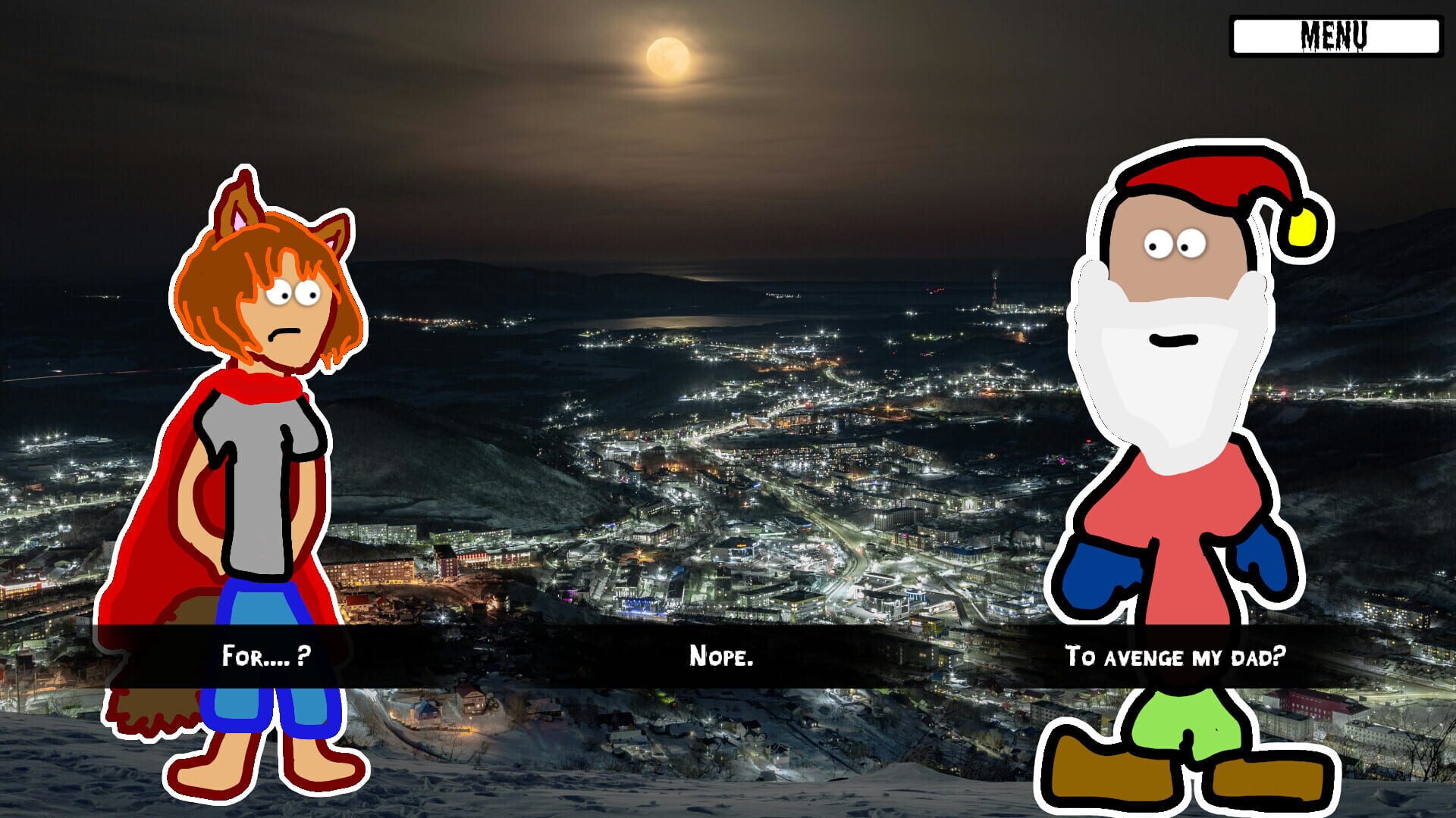 Girl Werewolf Hamlet Saves Christmas screenshot 1