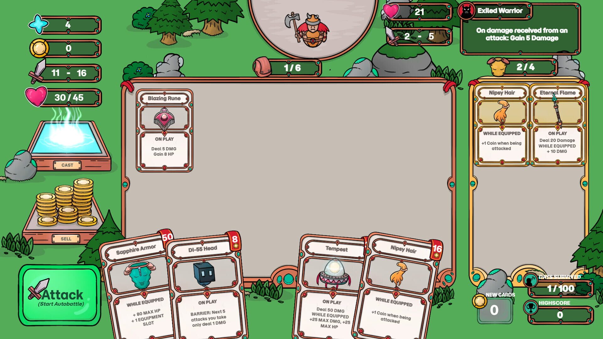 Runewood: Hundred Nights screenshot 1