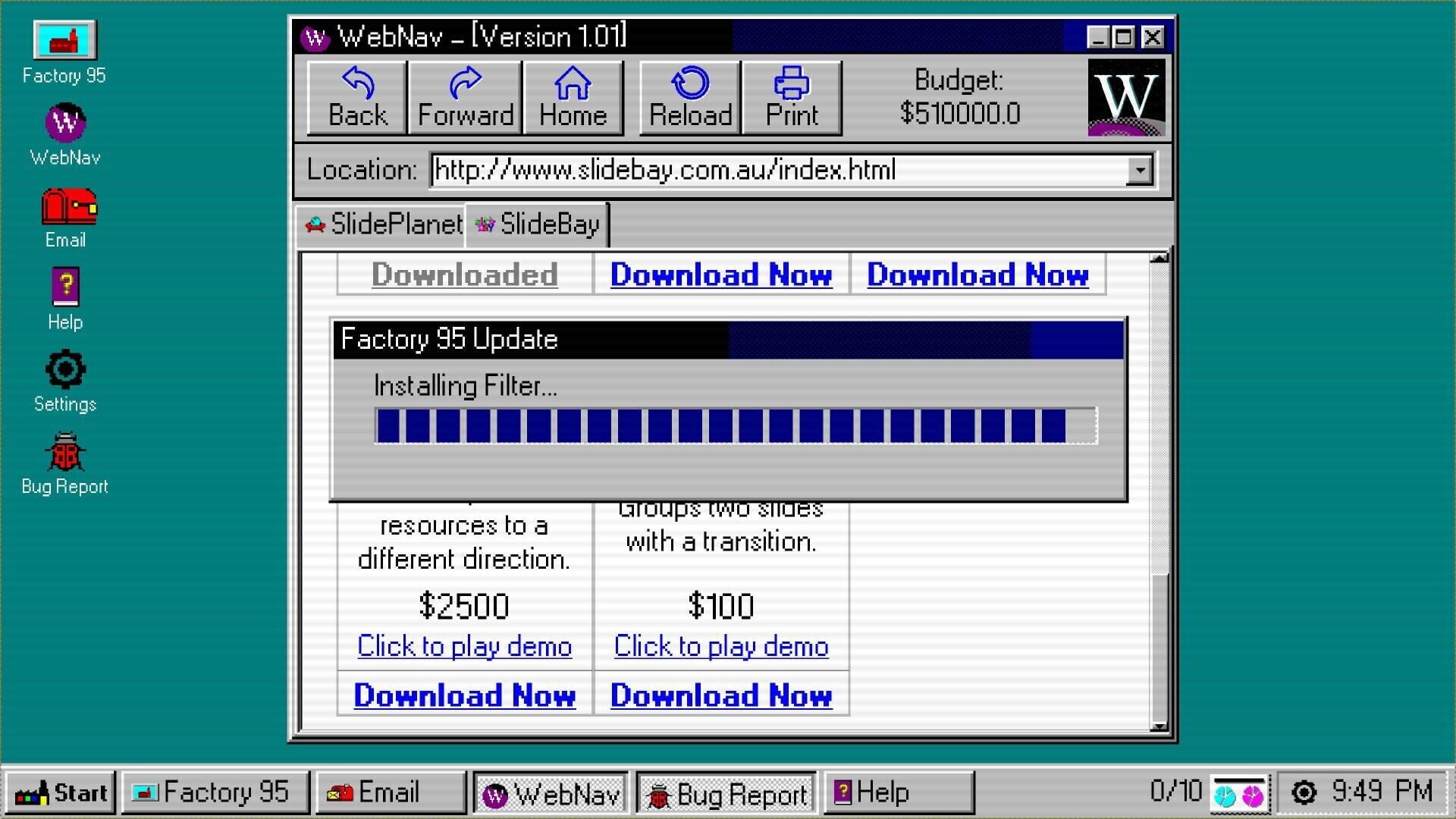 Factory 95 screenshot 1