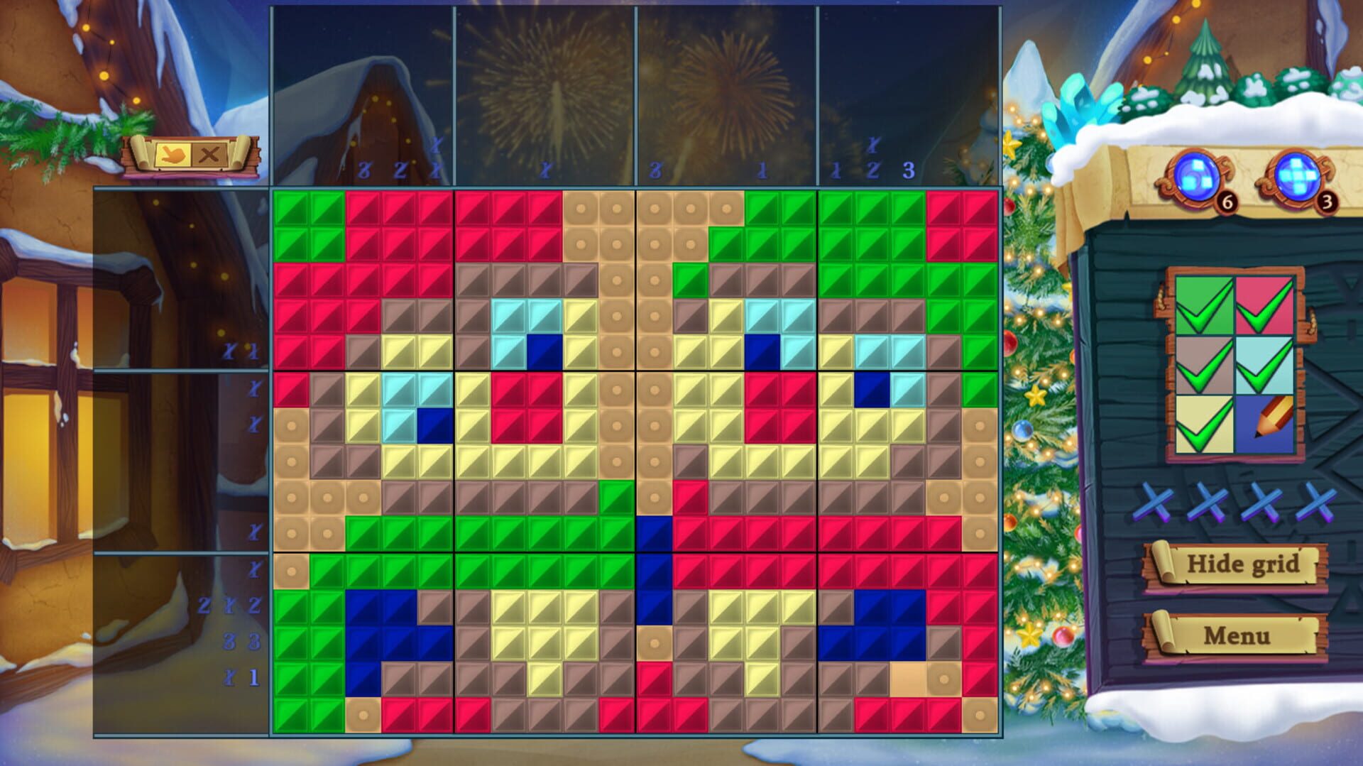 Adventure Mosaics: Winter Holidays screenshot 1