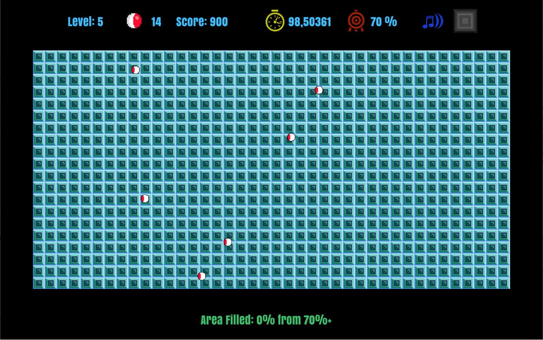 Jezzball Classic Deluxe Edition screenshot 1