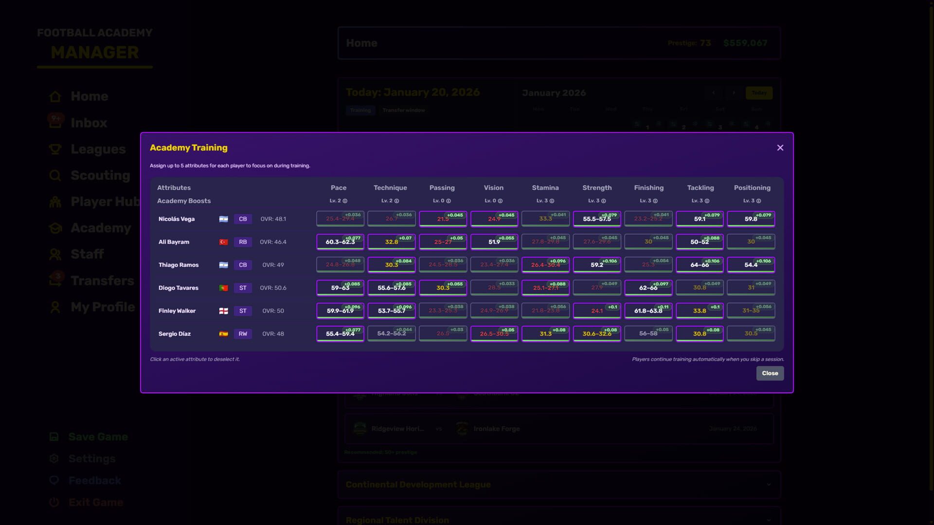 Football Academy Manager screenshot 1