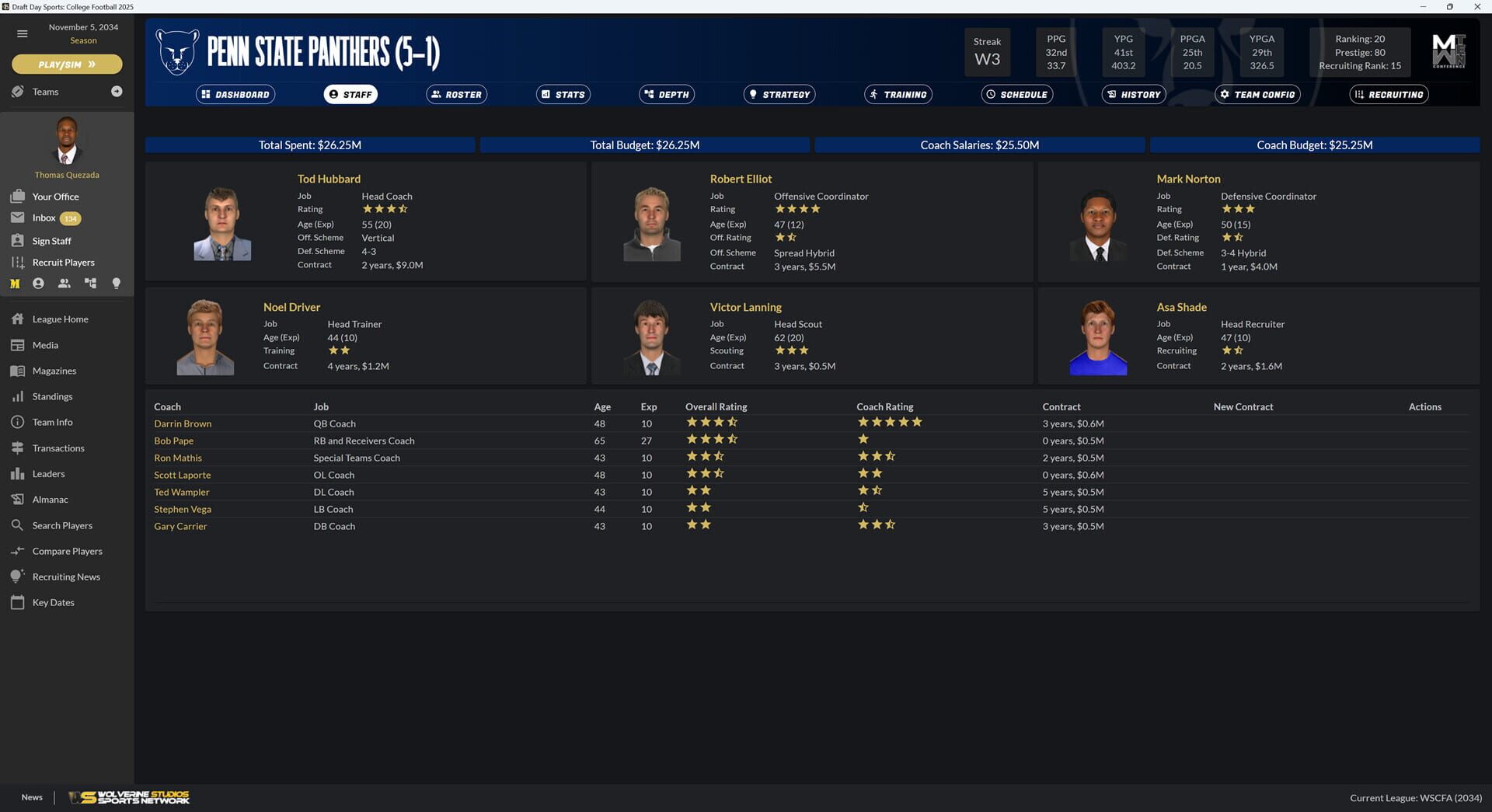 Draft Day Sports: College Football 2025 screenshot 1