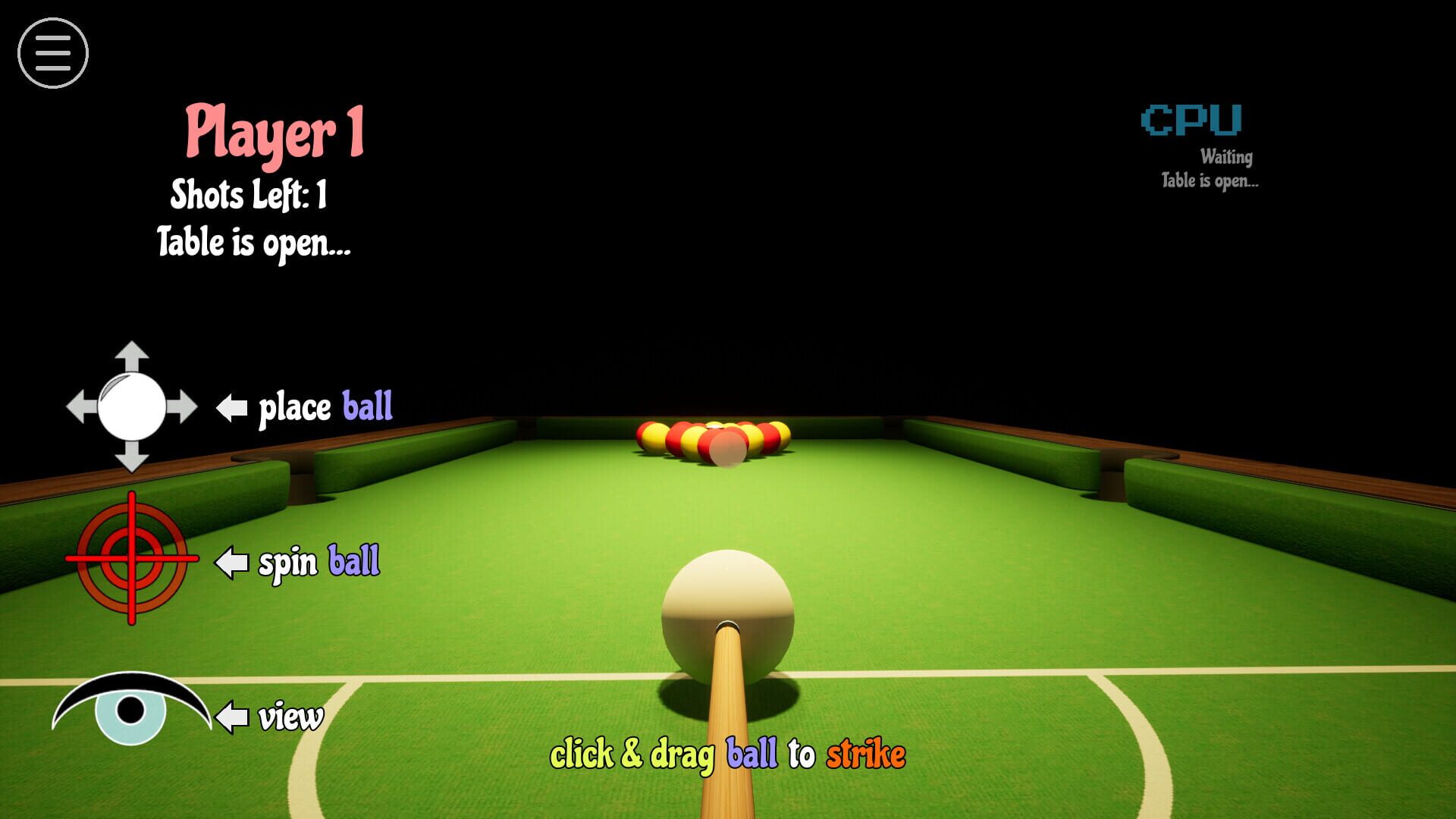 Poolgame screenshot 1