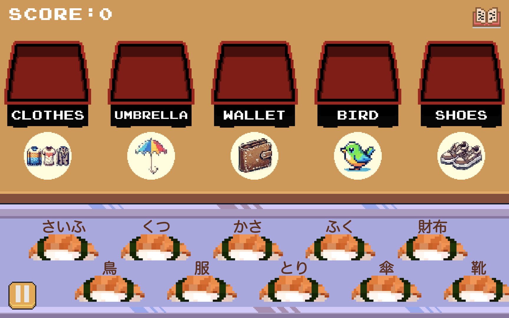 Learn Japanese Kana & Vocab with Sushi screenshot 1