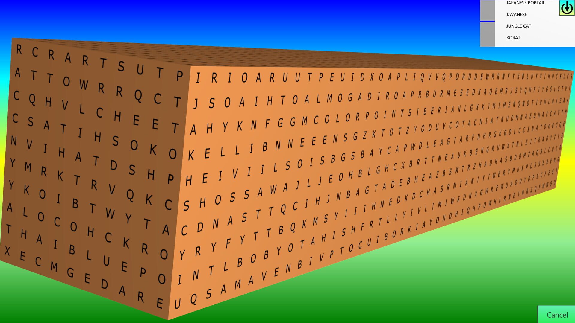 Wordsearch Attack screenshot 1