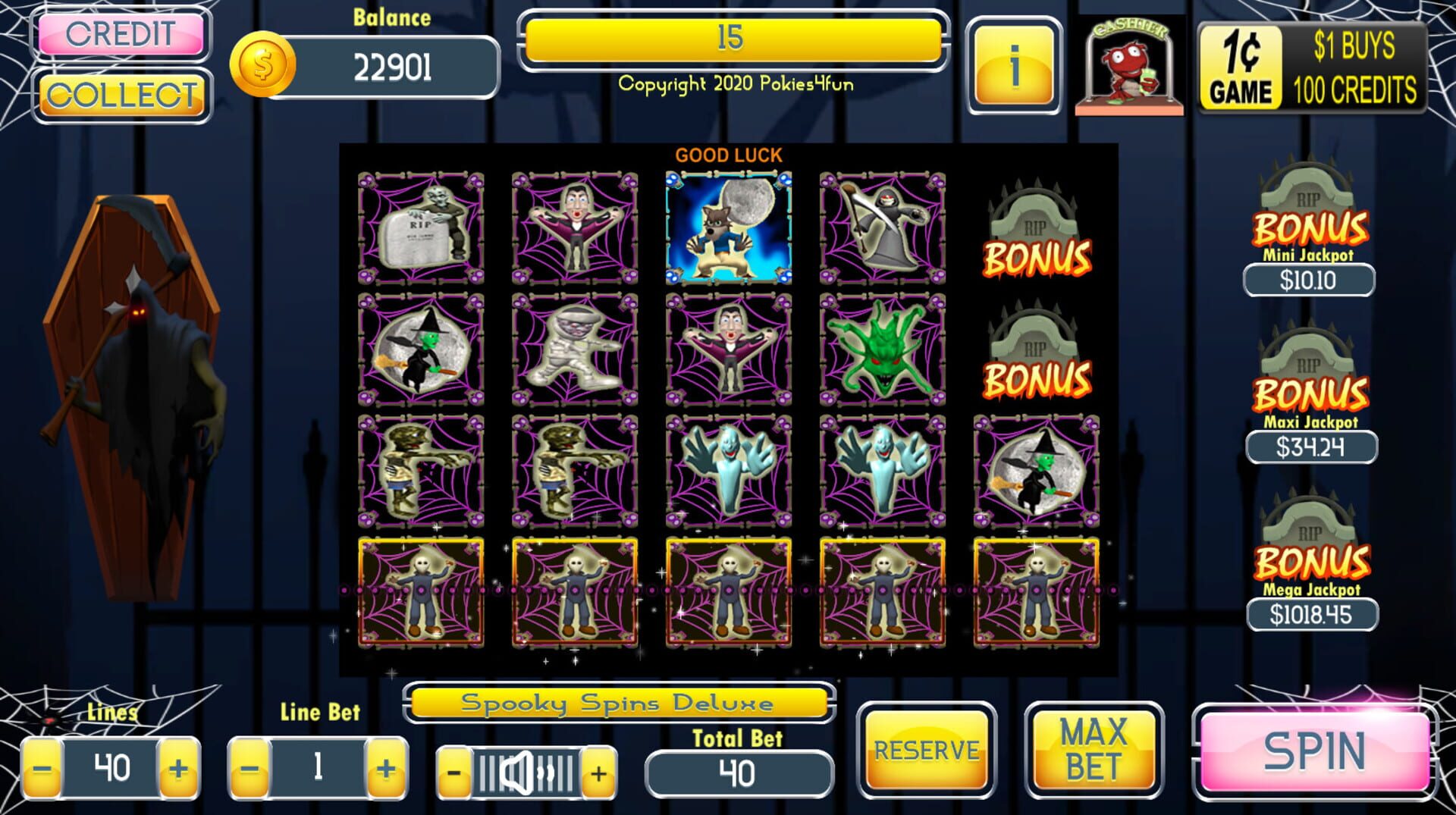 Spooky Spins Deluxe screenshot 1
