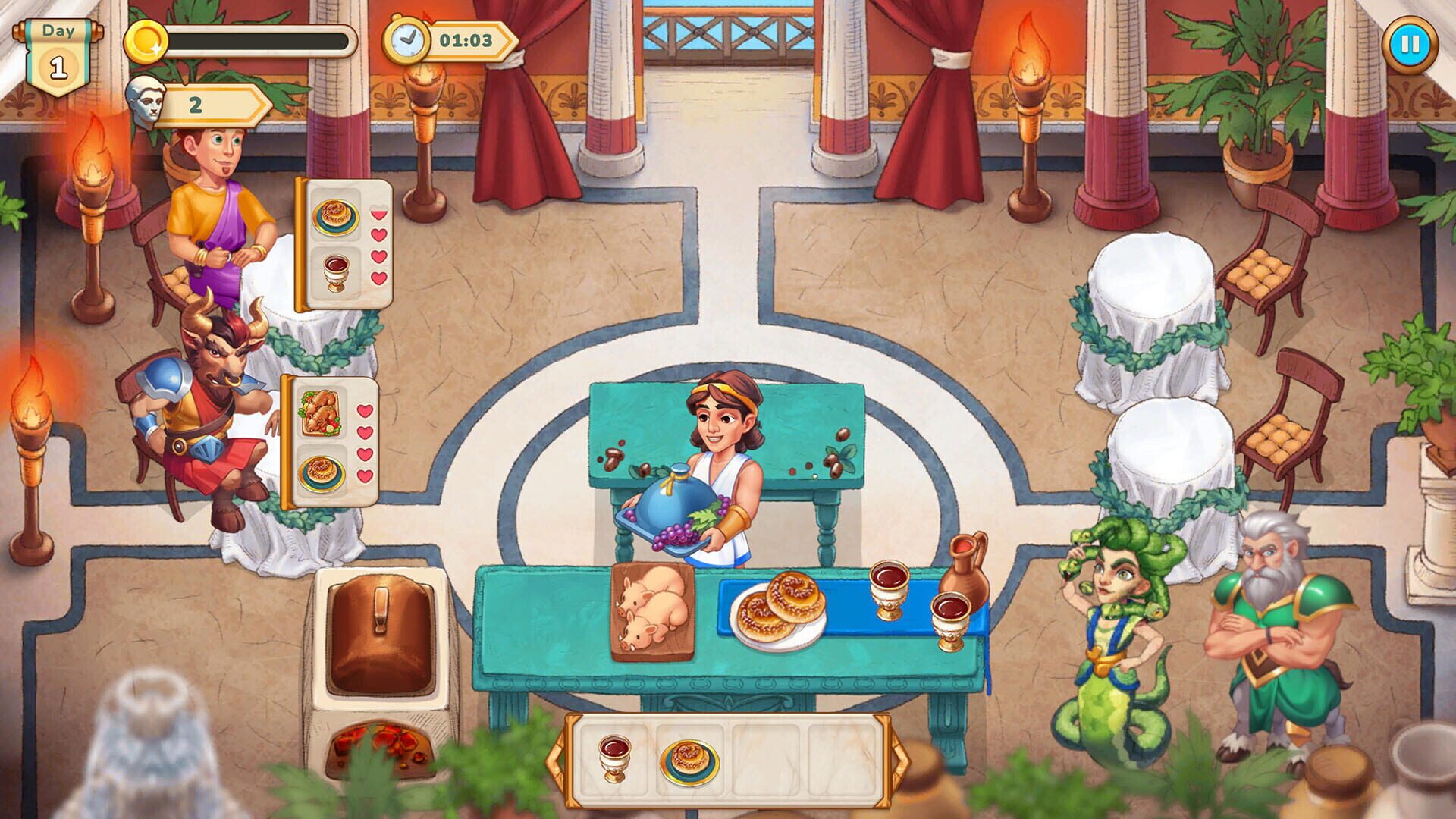Greek Kitchen Frenzy: Dionysus screenshot 1