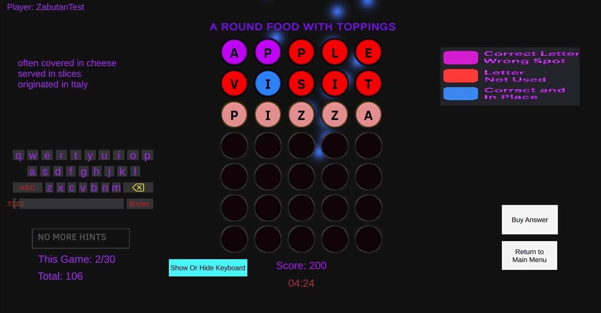 Word Charades screenshot 1
