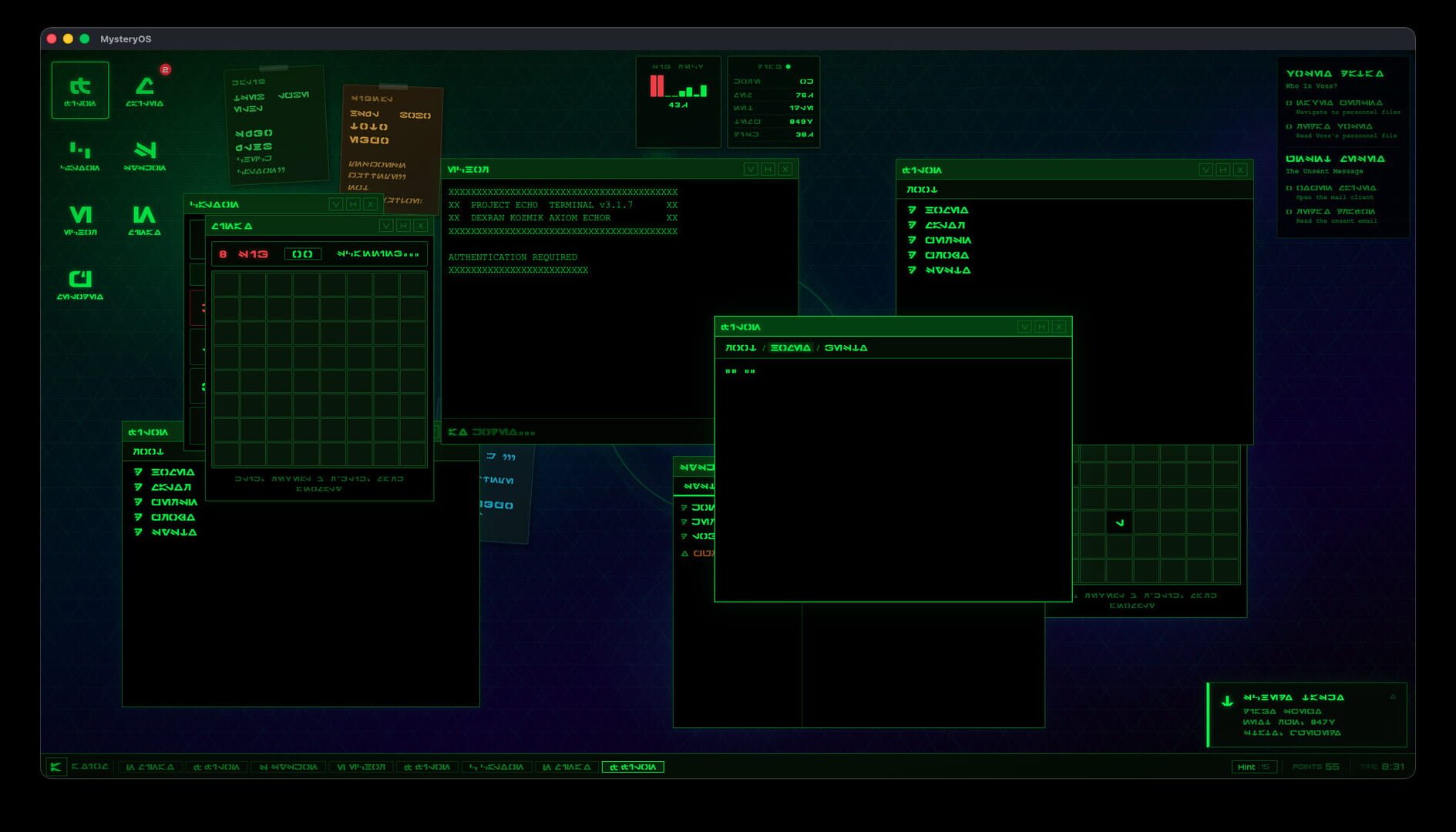 MysteryOS screenshot 1