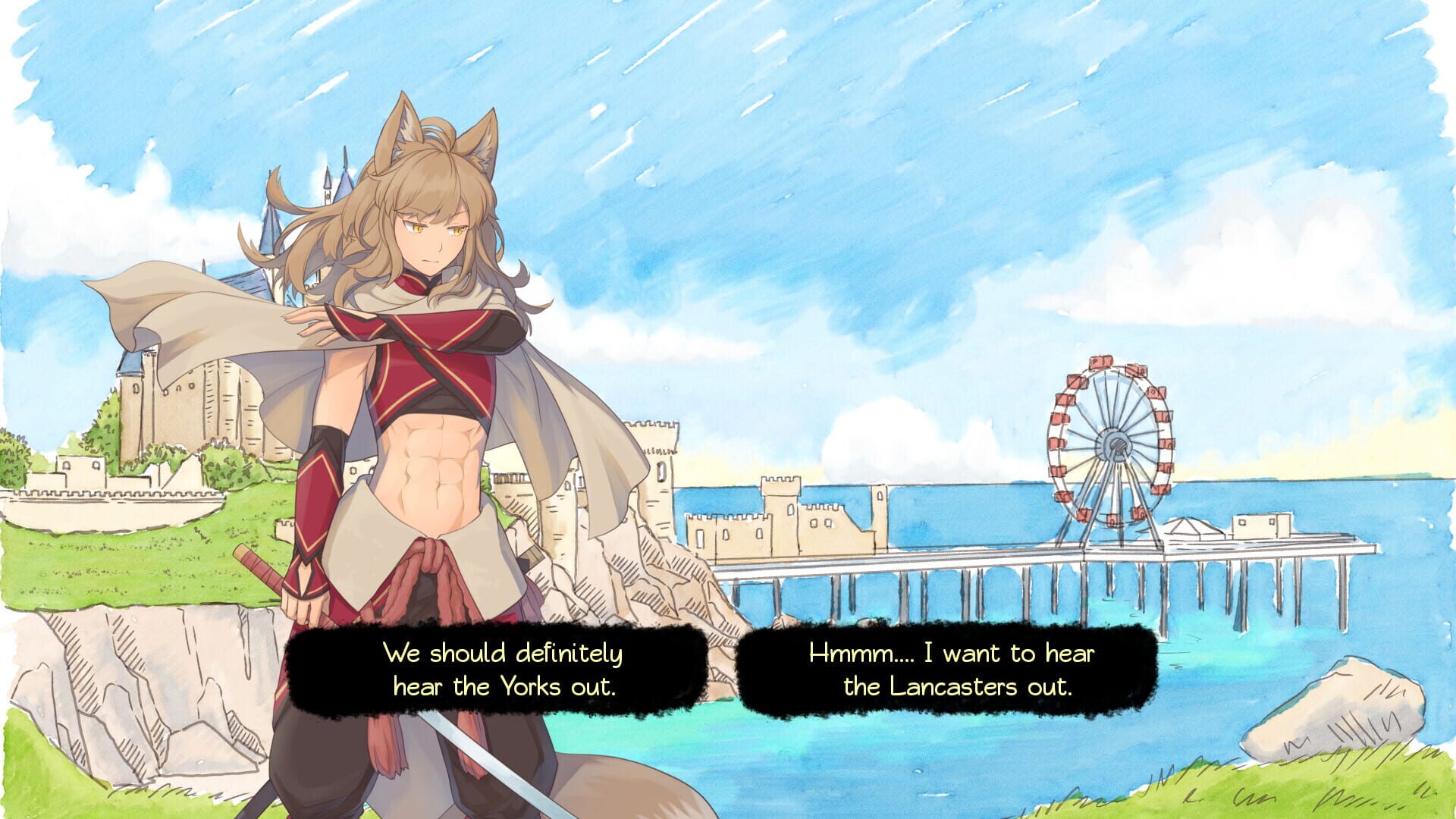 Paper Shakespeare 3: Girl Werewolf Hamlet Absolutely Solves the War of the Roses screenshot 1