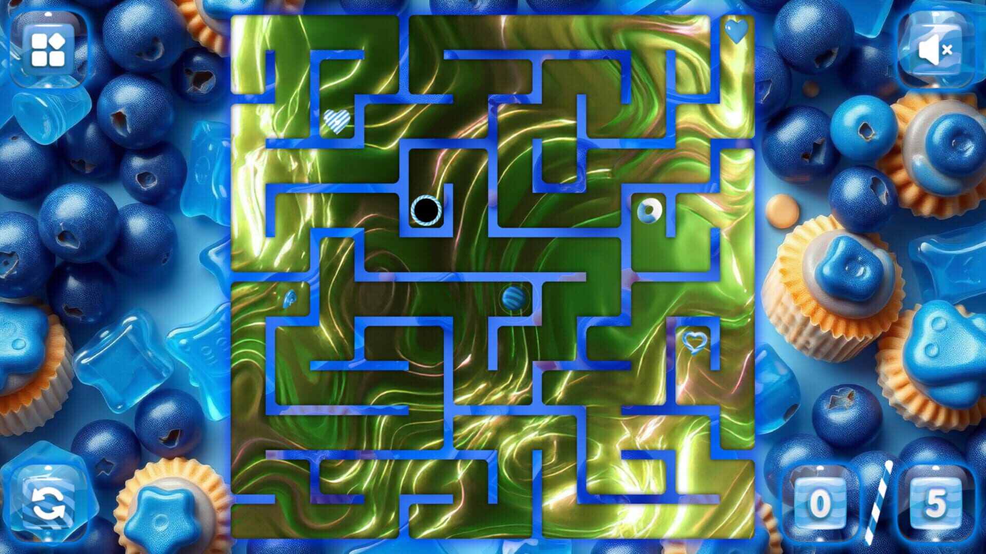 Sweetie Candy Maze: Blueberry screenshot 1