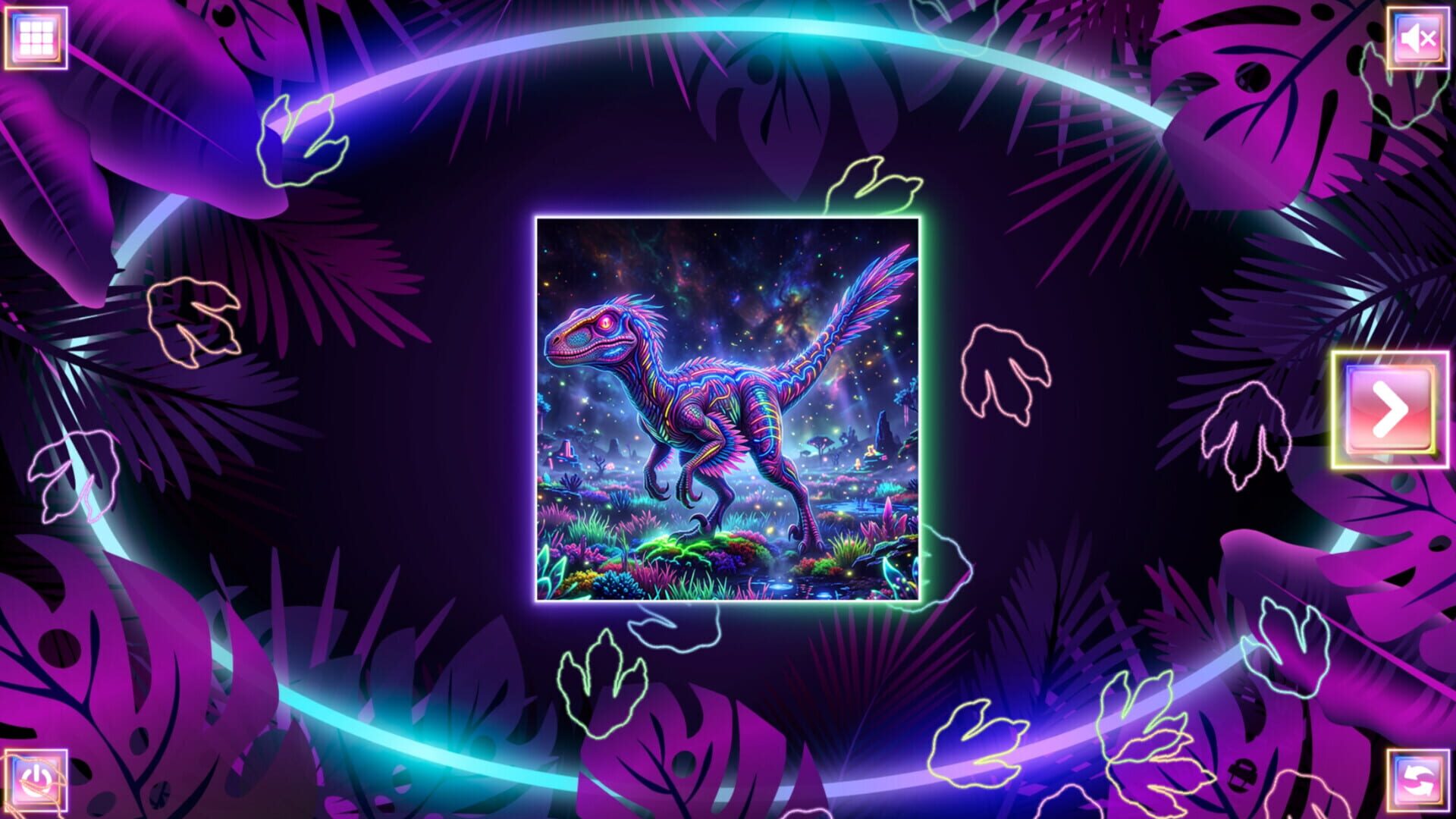Neon Fantasy: Dinosaurs screenshot 1