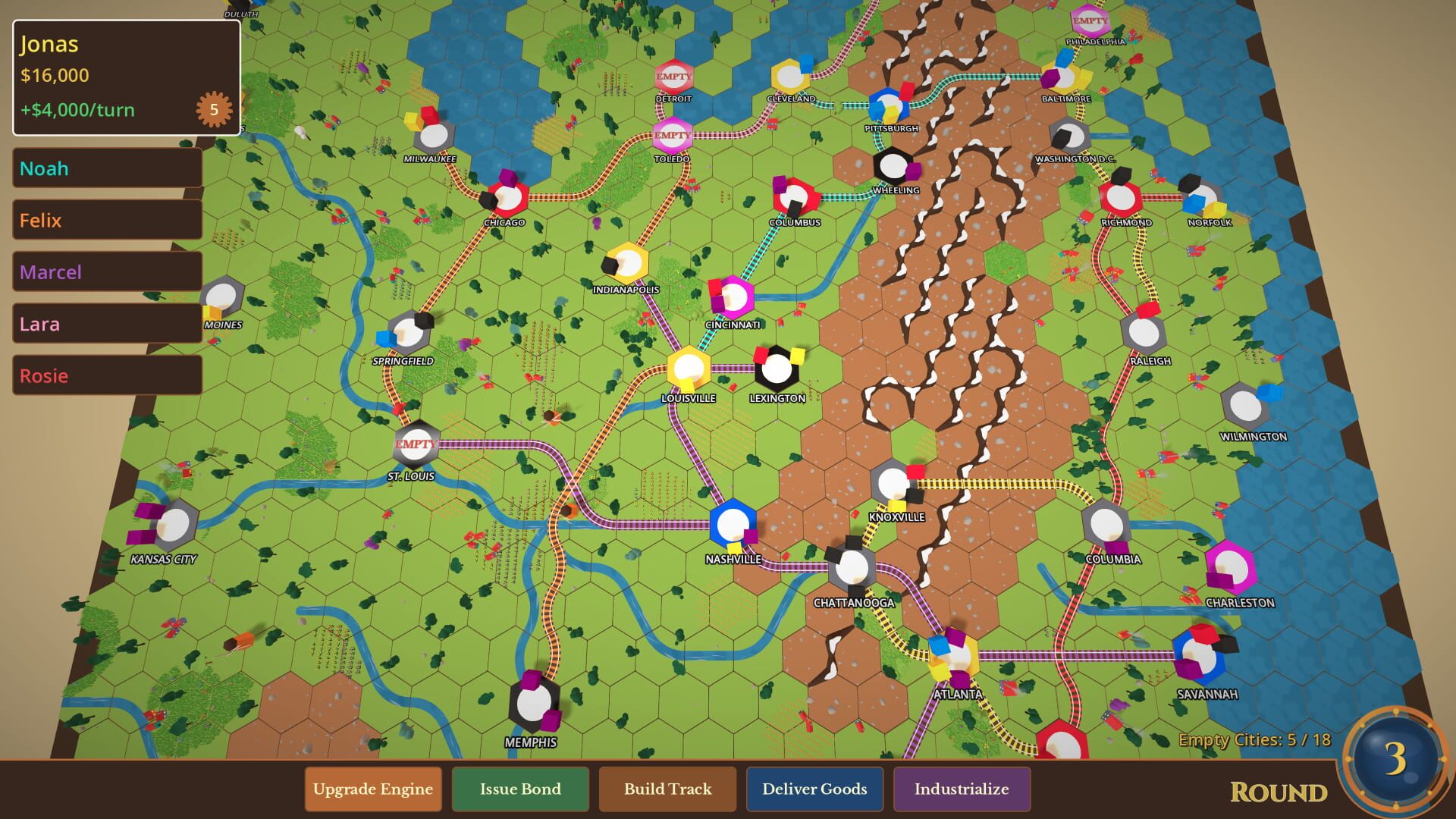 Rails & Rivals screenshot 1