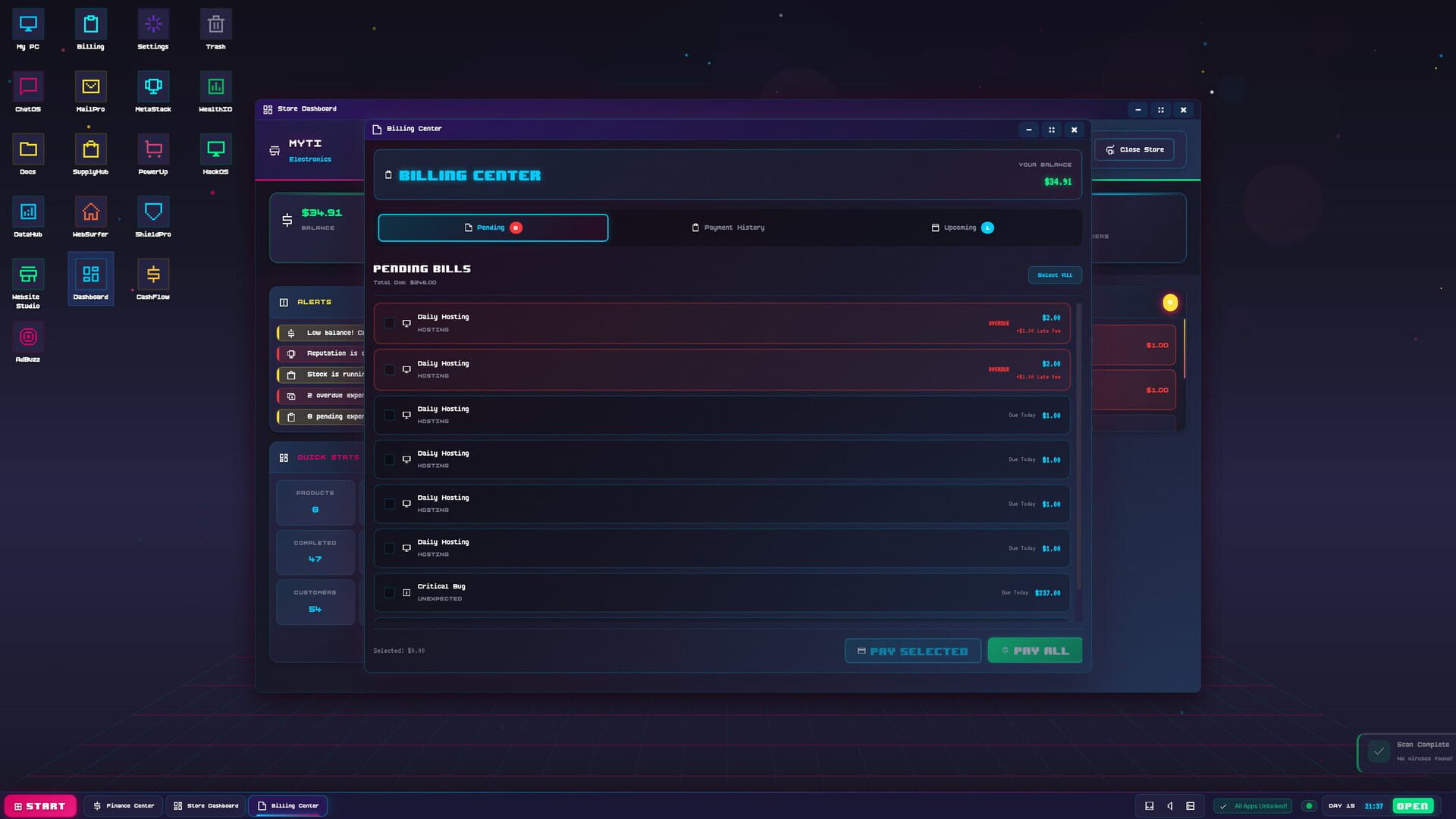 Cart Panic! OS: E-Commerce Tycoon screenshot 1
