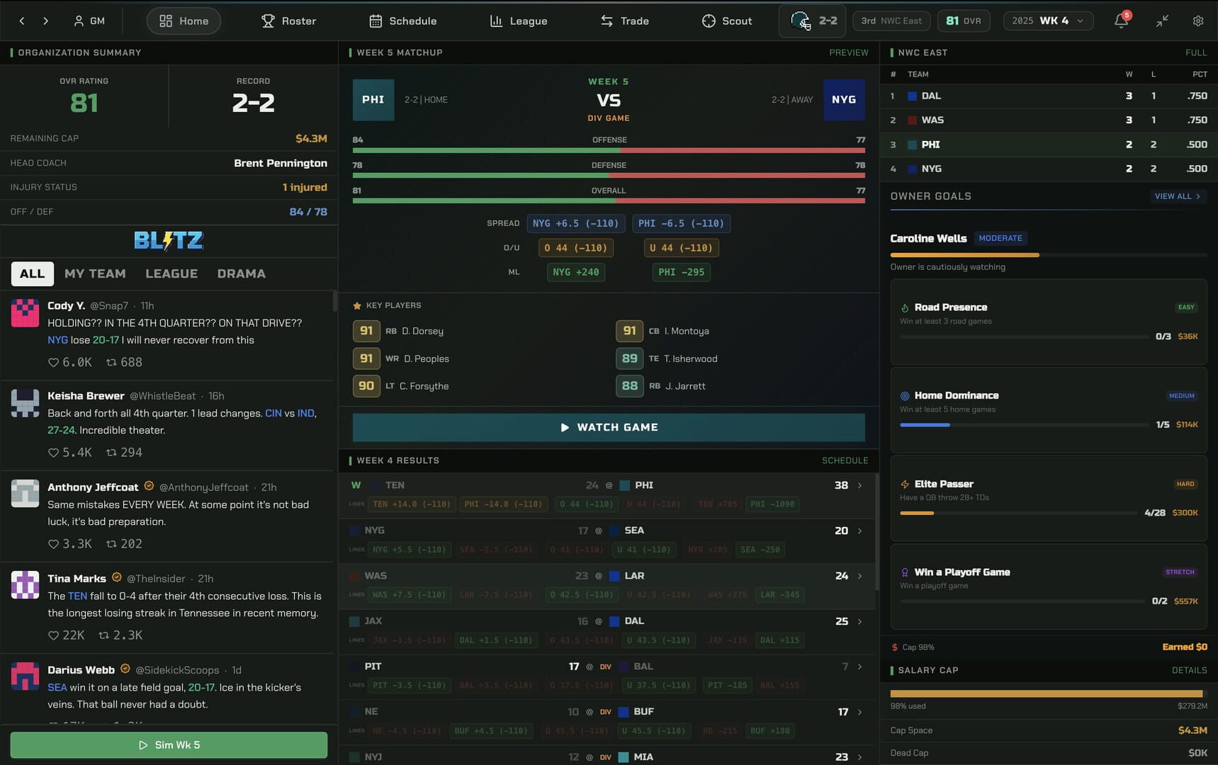 War Room Football screenshot 1