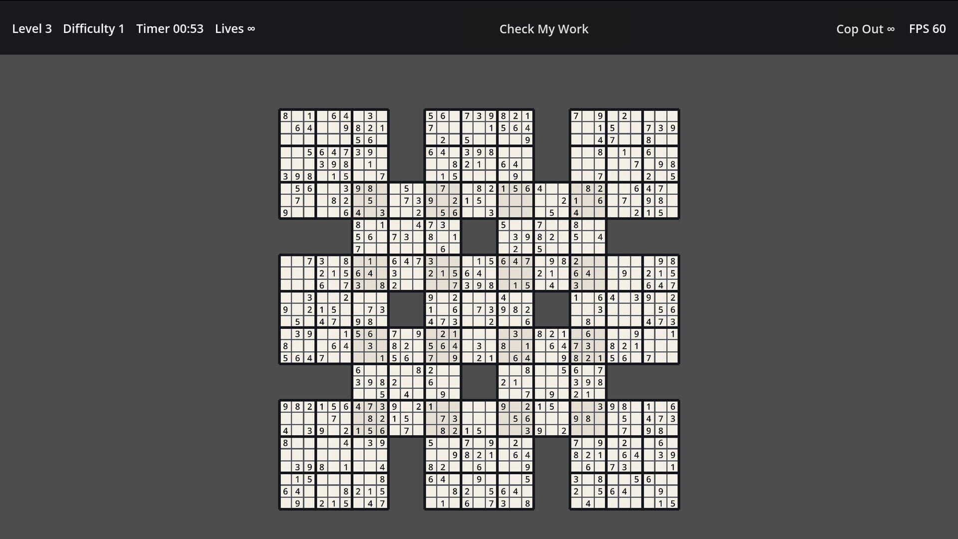 Sudoku: Unlimited Expansion screenshot 1