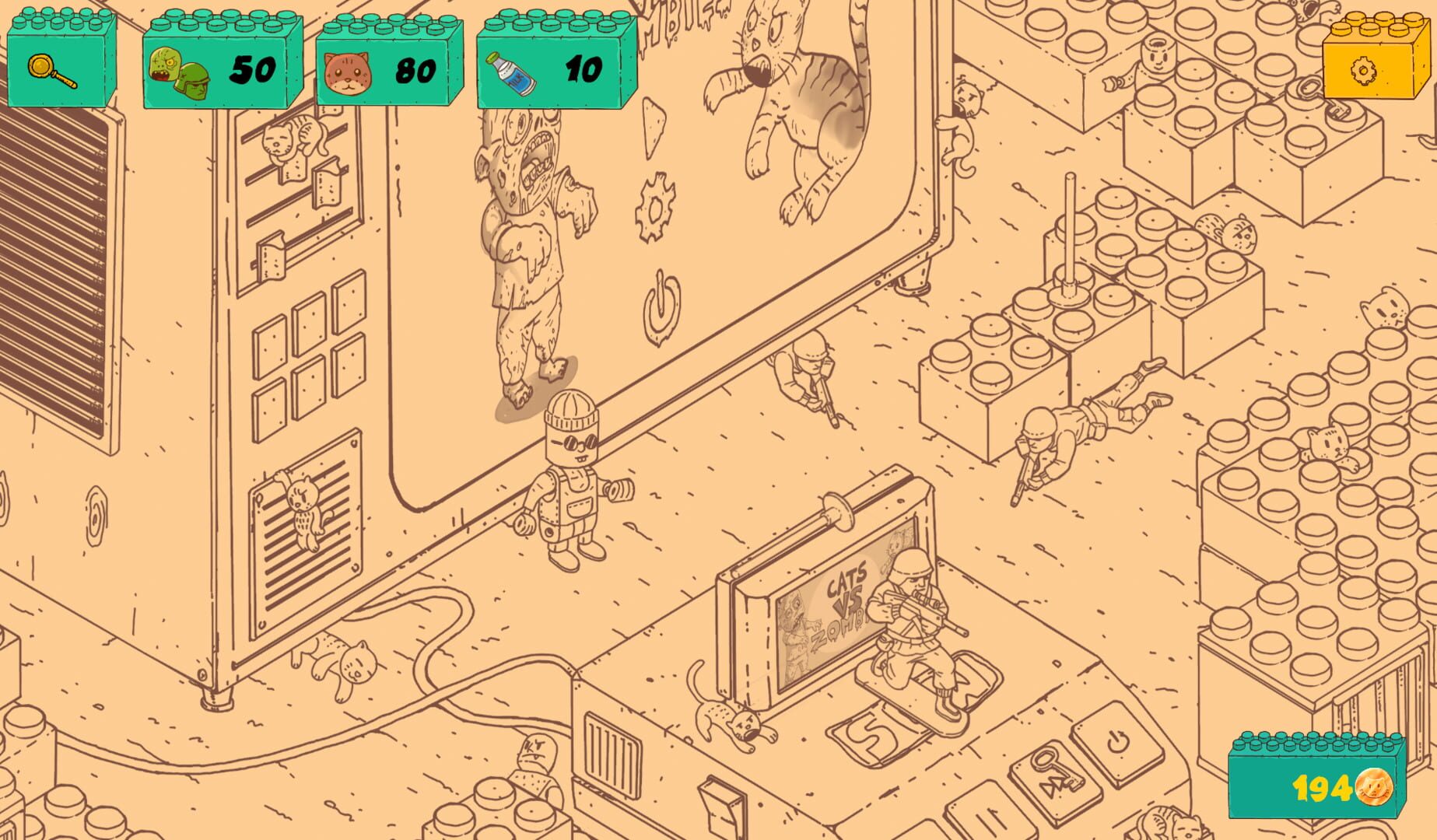 Tiny Cats vs Toys screenshot 1