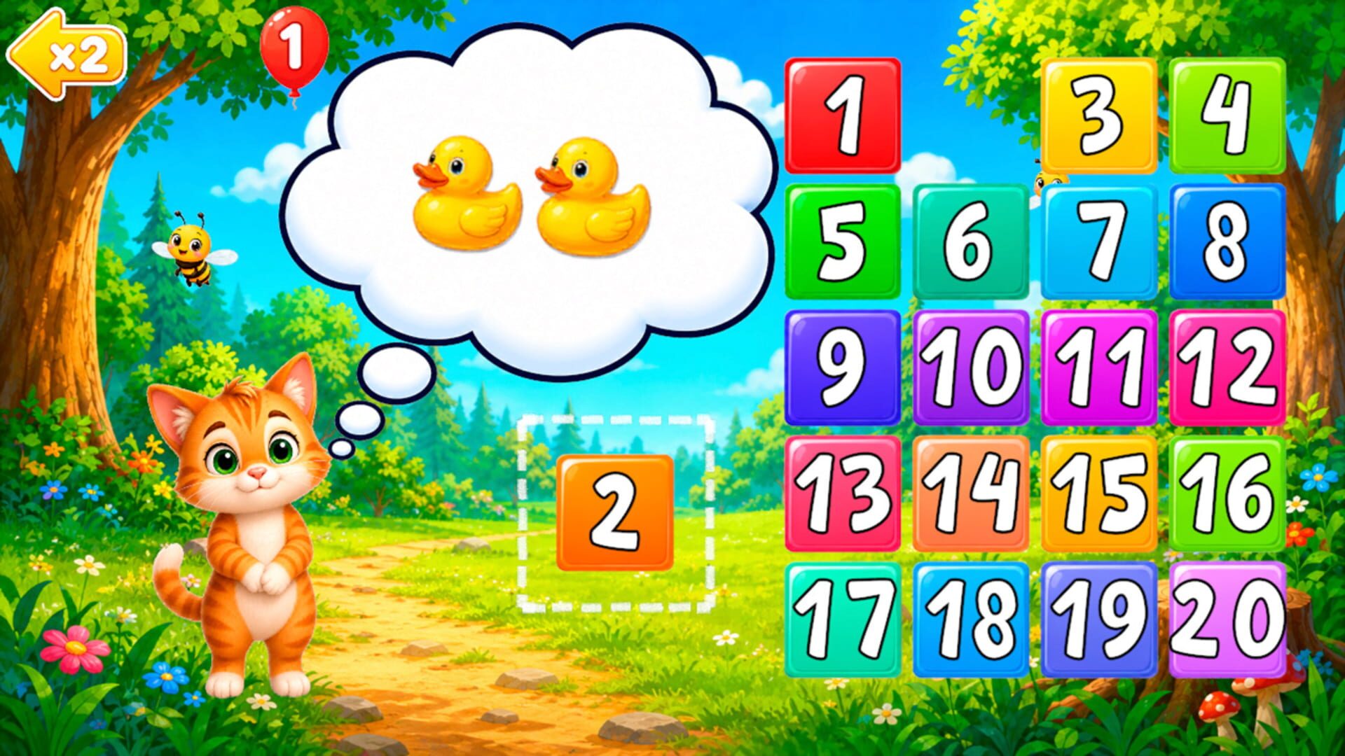 123 Early Learning Games for Kids, Toddlers, Babies: Language screenshot 1