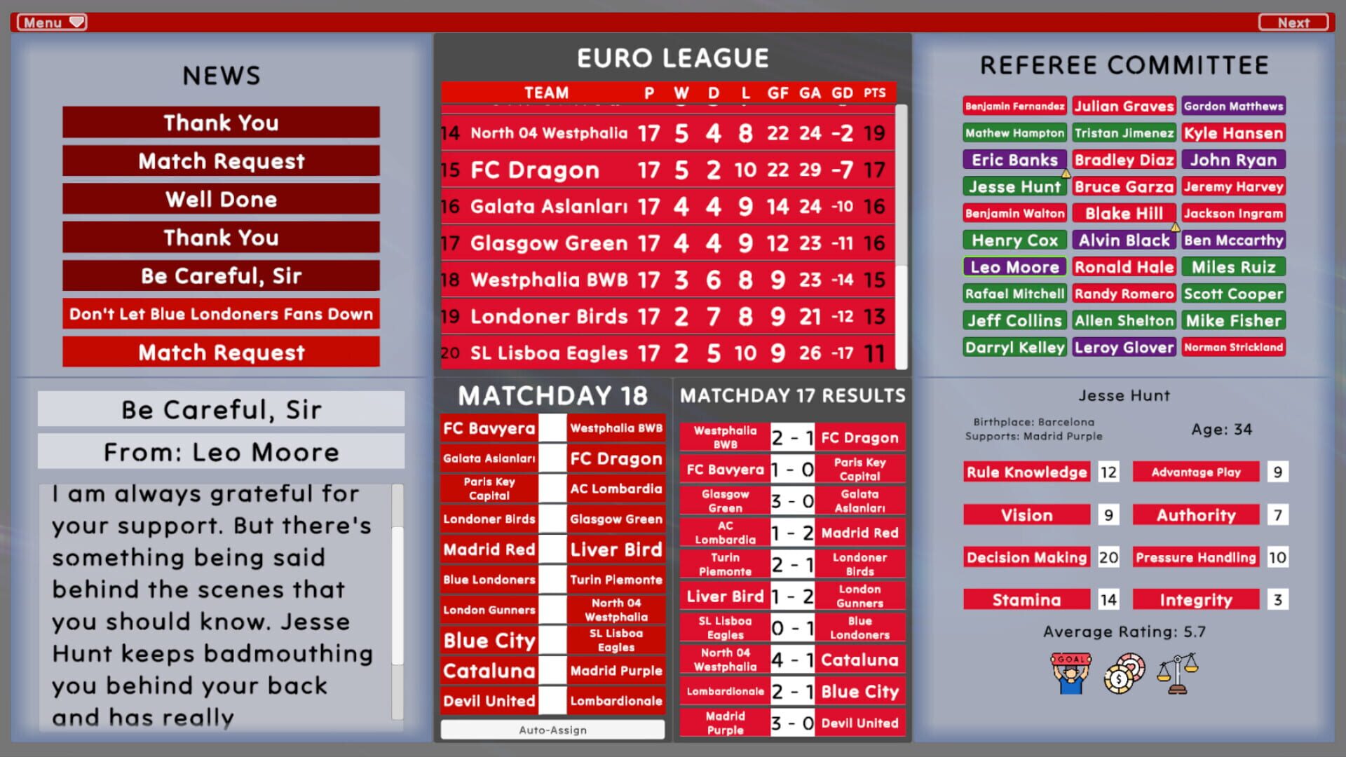 The Referee Committee screenshot 1