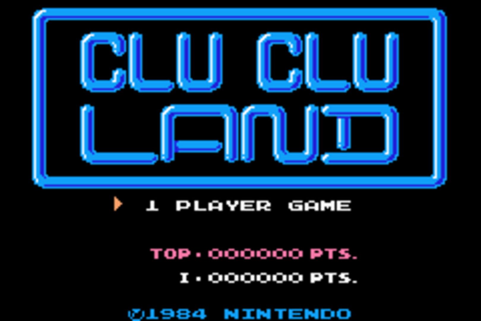 Famicom Mini: Clu Clu Land screenshot 1