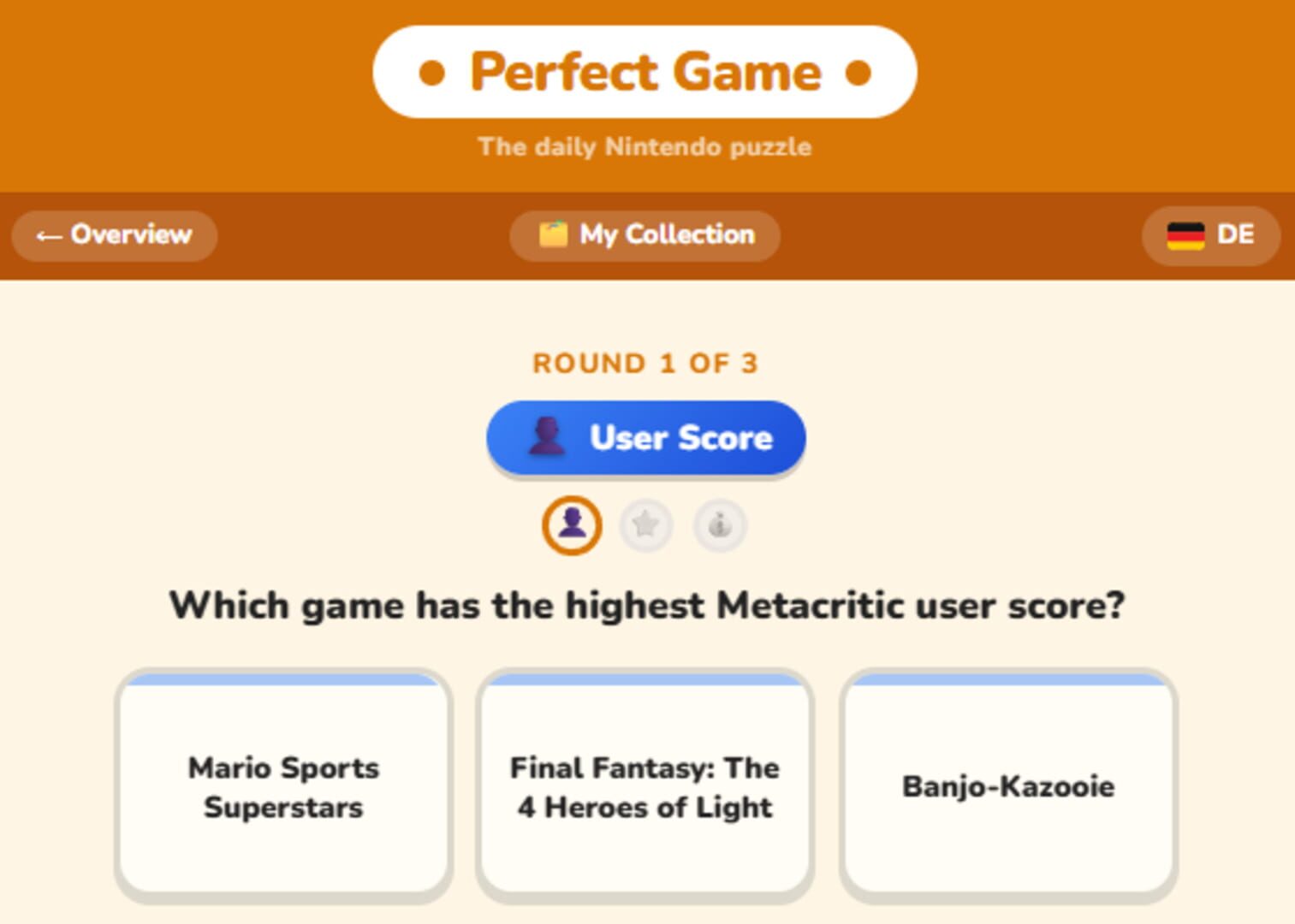 Perfect Game screenshot 1