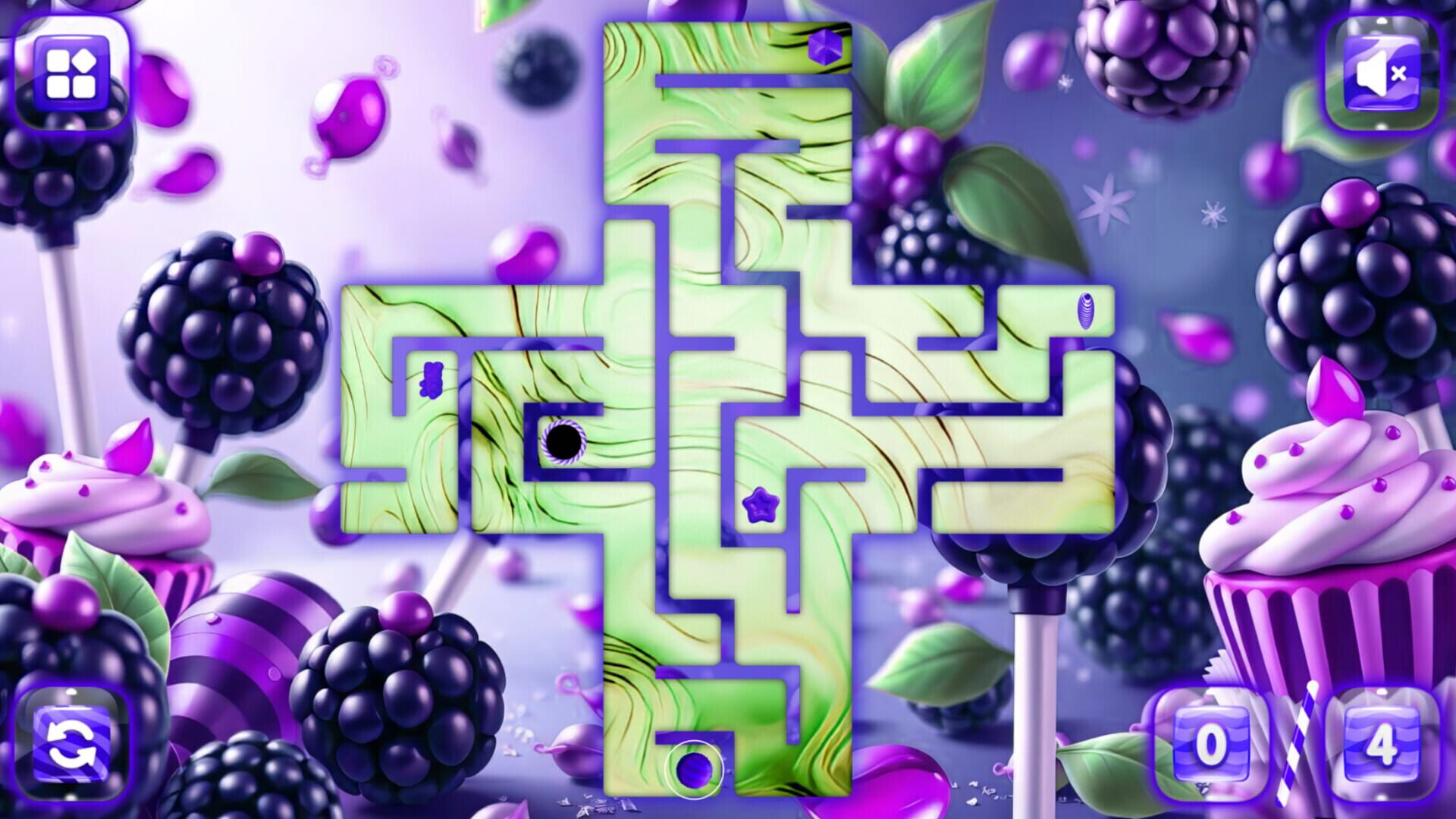 Sweetie Candy Maze: Blackberry screenshot 1