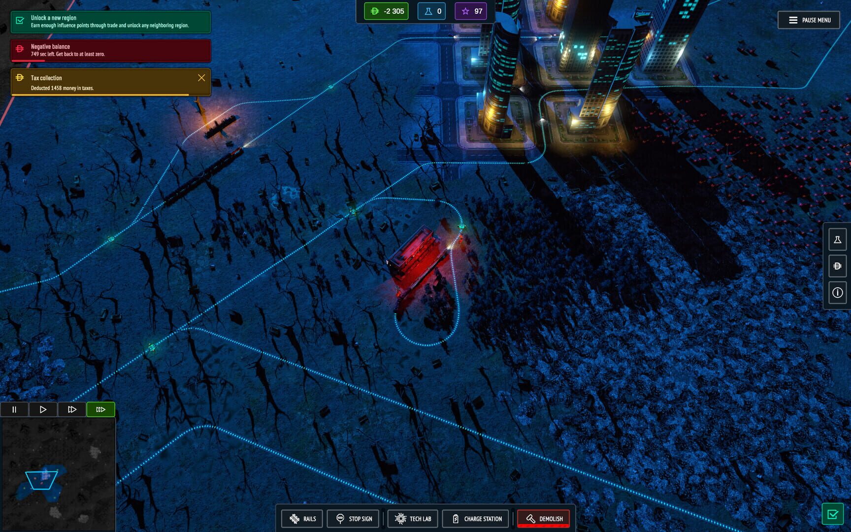 Cargo Protocol: Cyberpunk Trains screenshot 1