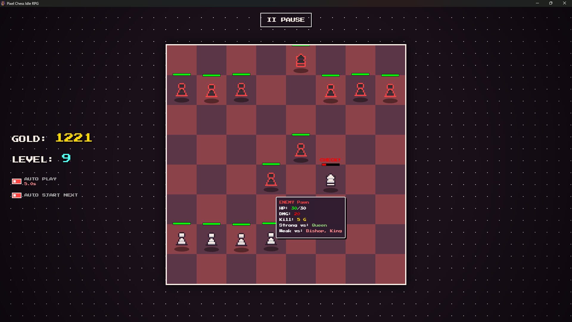 Pixel Chess Idle RPG screenshot 1