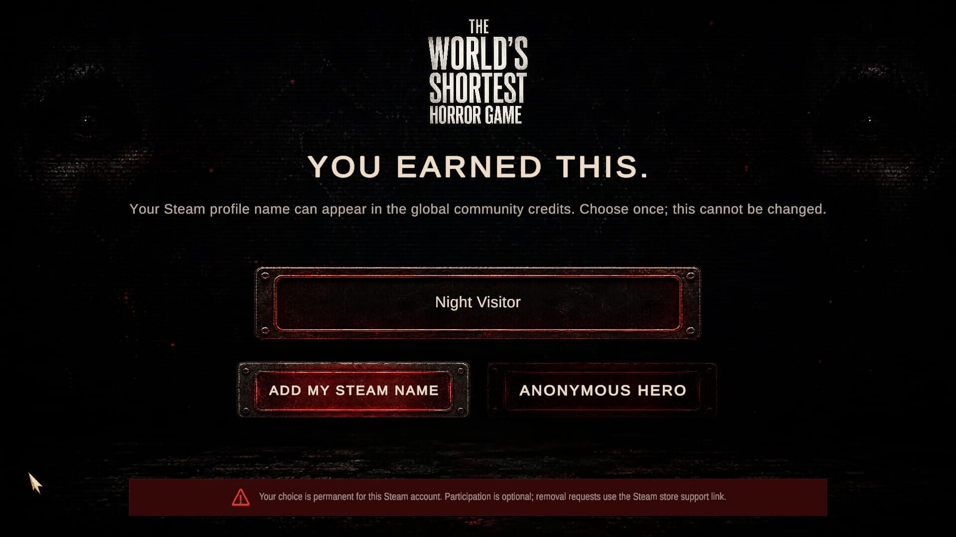 The World's Shortest Horror Game screenshot 1