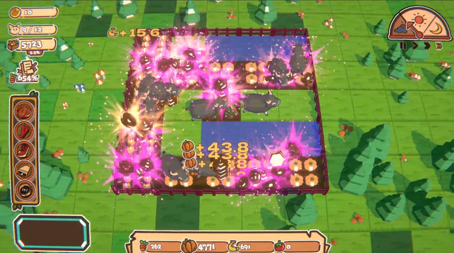 Crazy Farm: Roguelike Idle Building Game screenshot 1