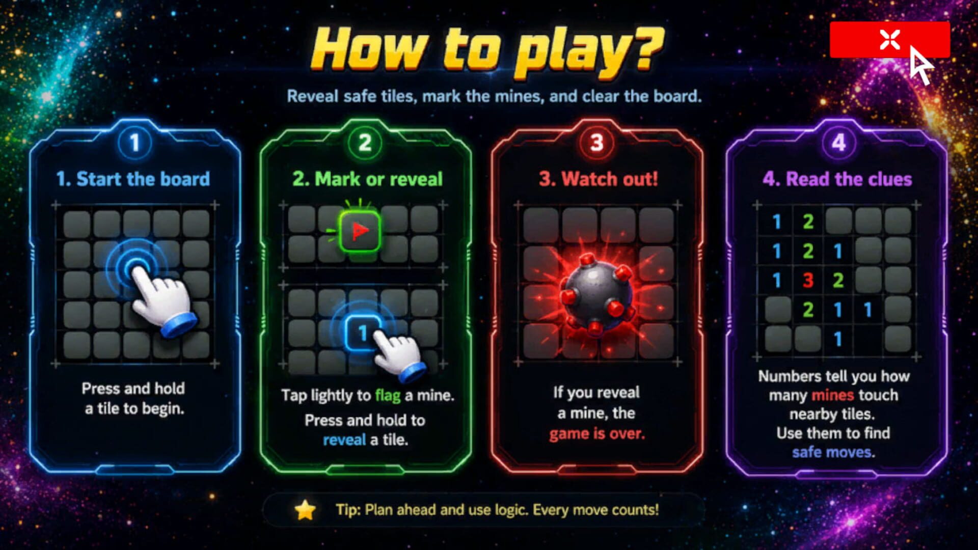 MineSweeper Galaxy screenshot 1