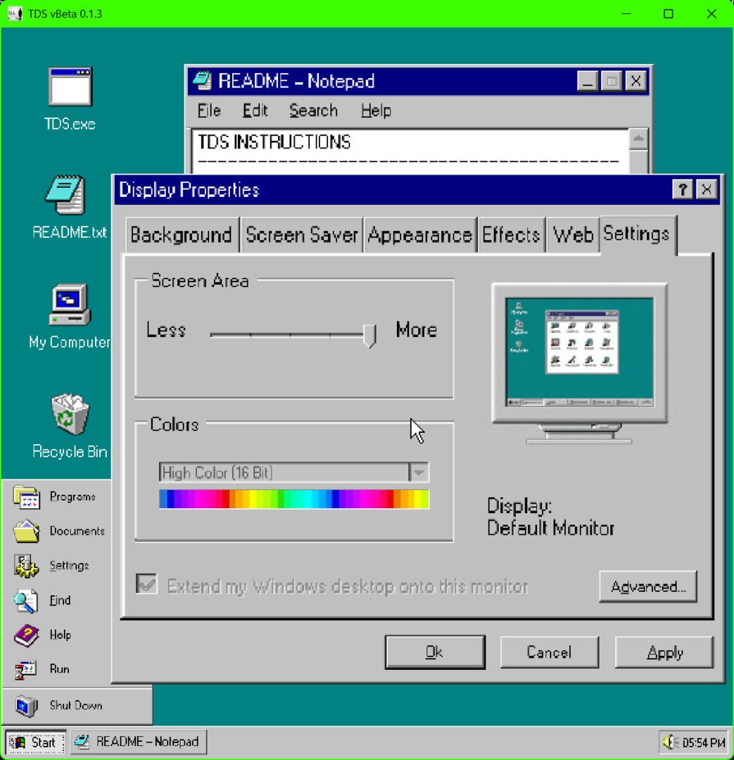 TDS v0.1.3 screenshot 1