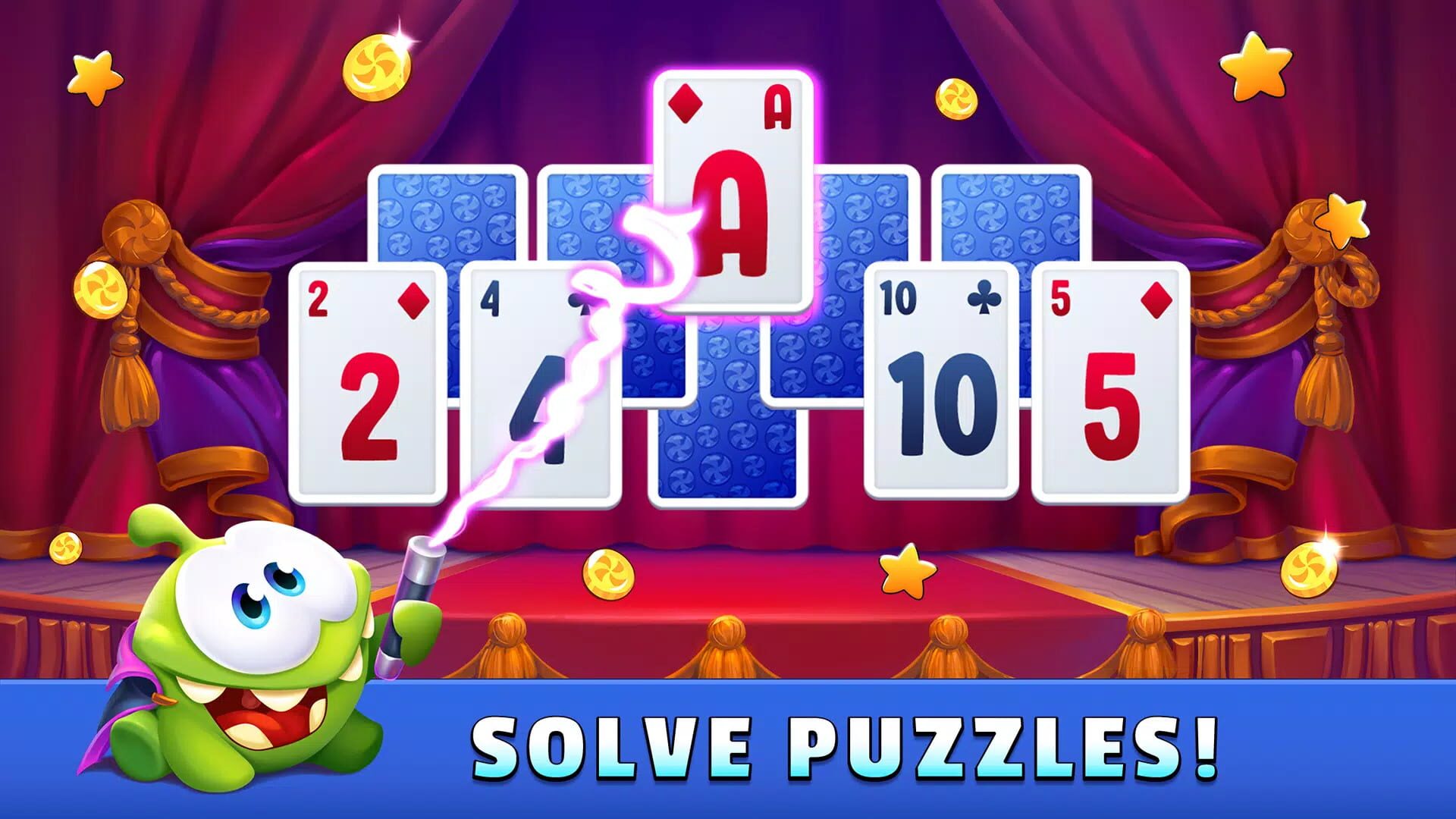Om Nom Solitaire screenshot 1