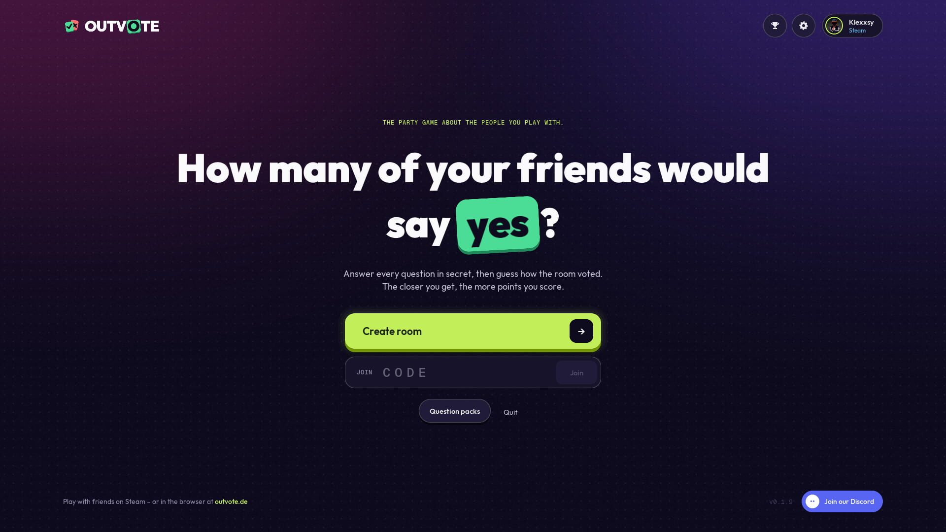 Outvote screenshot 1