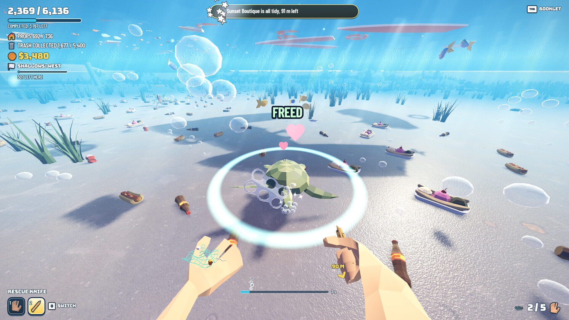 The Coast is Clear: Tidy up the Beach! screenshot 1