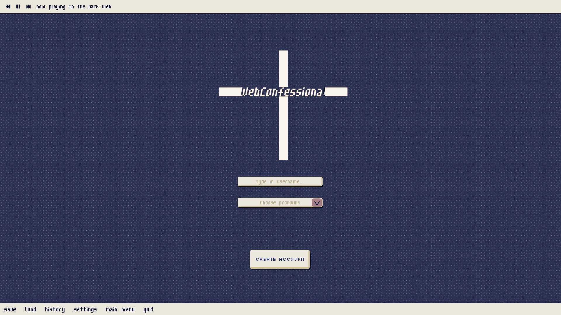 WebConfessional screenshot 1