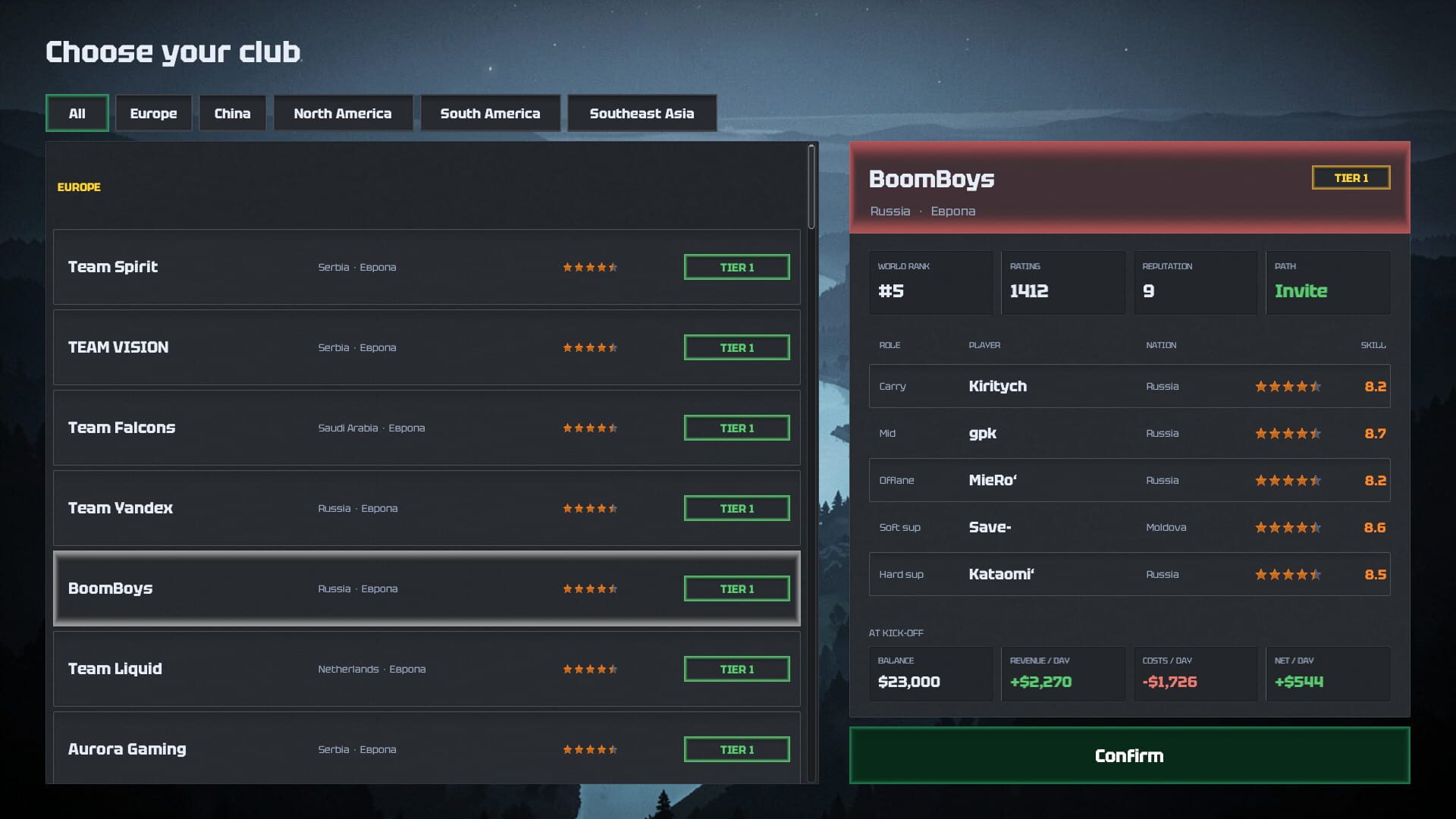 MOBA Manager 2026 screenshot 1