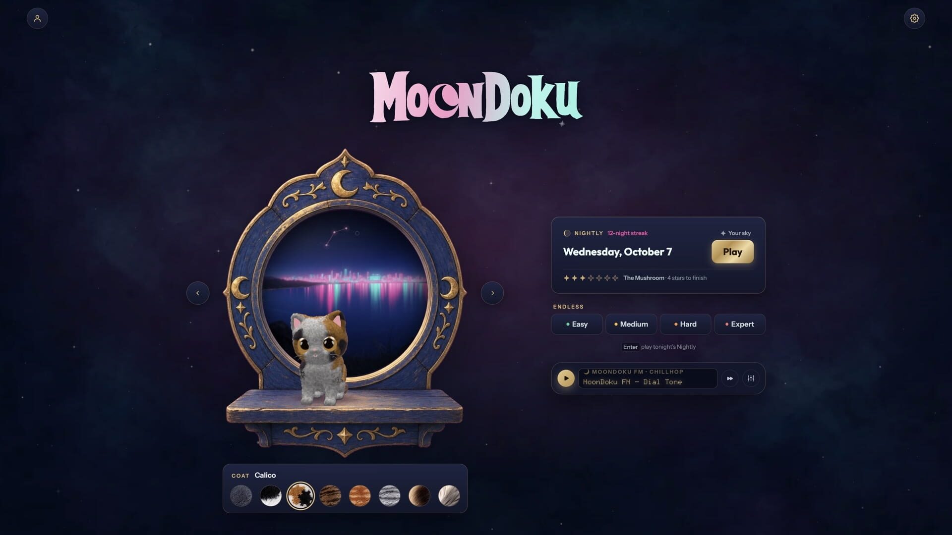 MoonDoku: Sudoku Nights screenshot 1