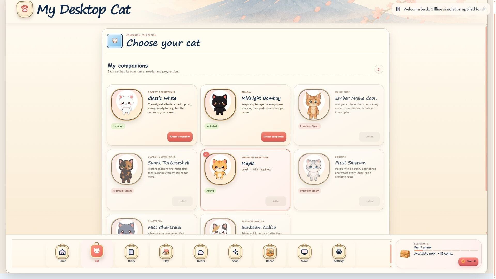 My Desktop Cat screenshot 1