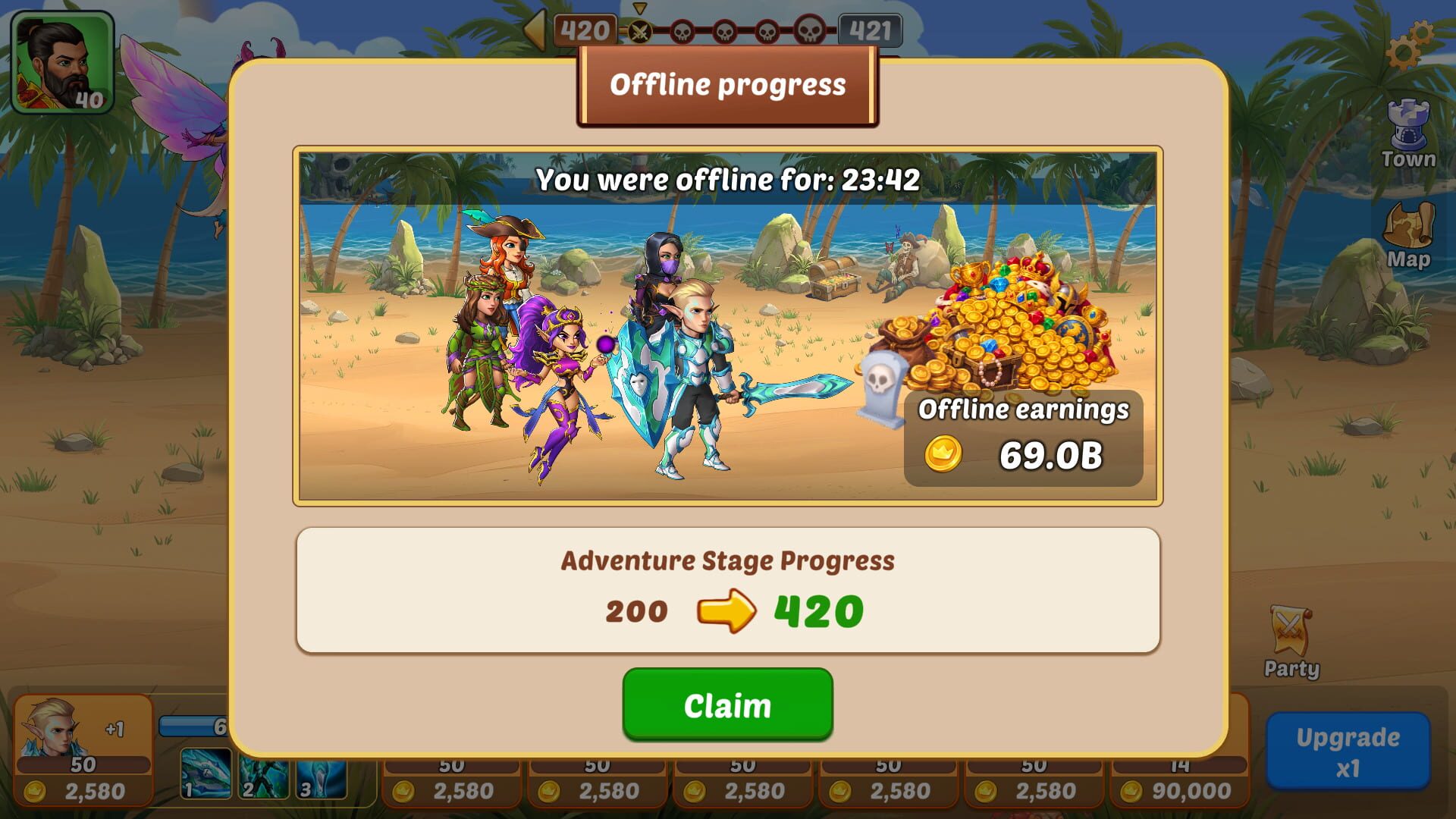 Firestone: Idle Clicker Online RPG screenshot 1