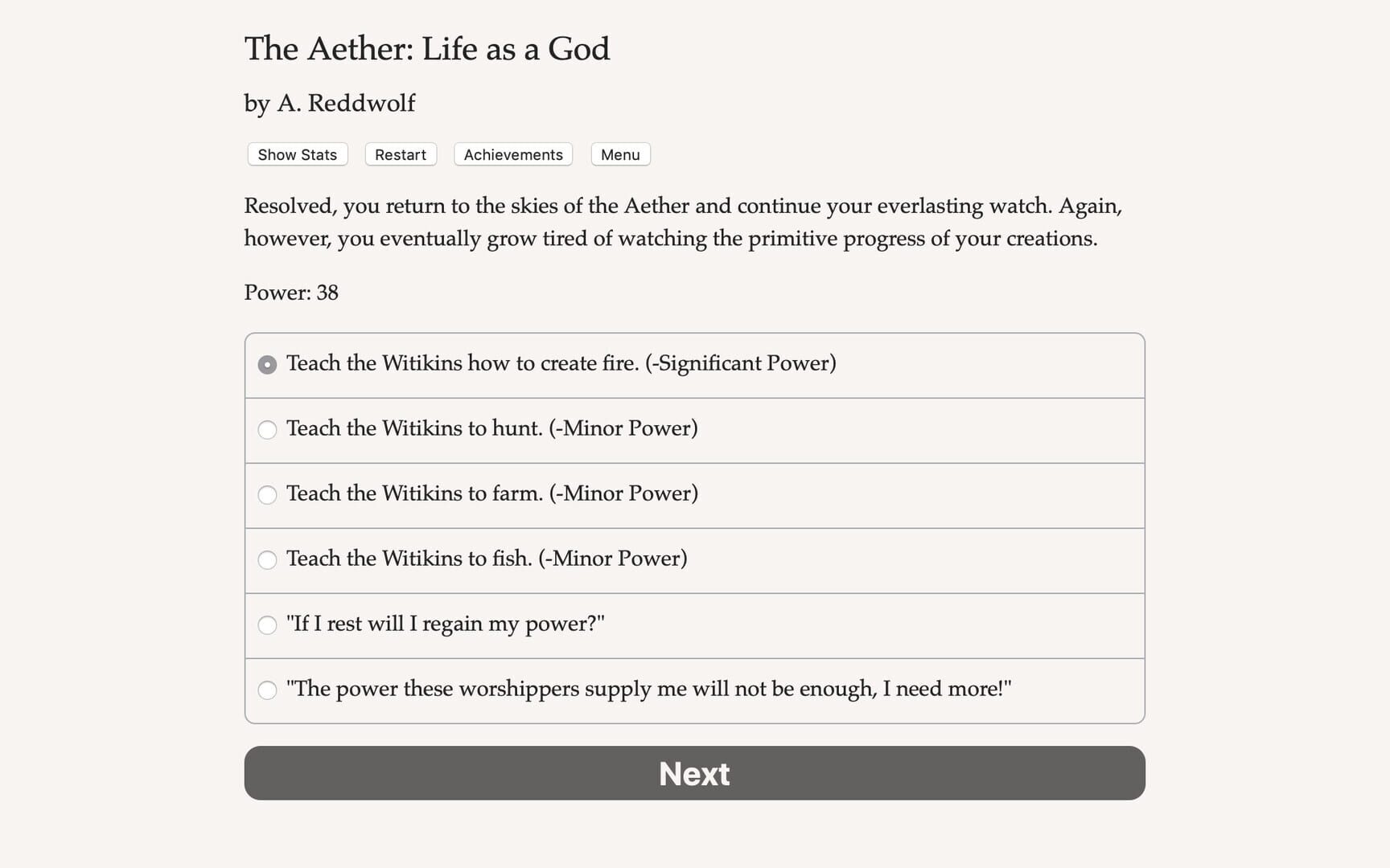 The Aether: Life as a God screenshot 1